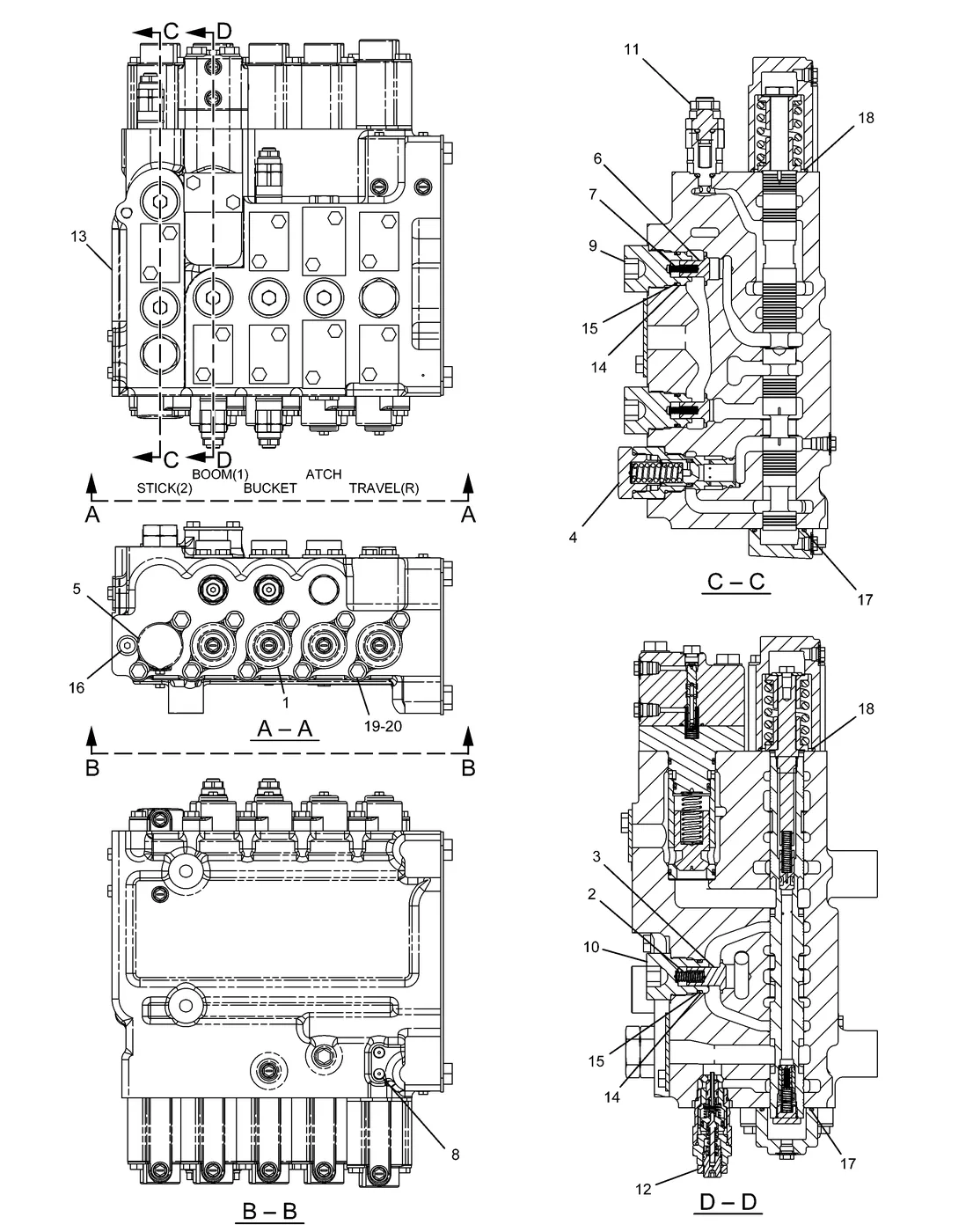 345C · HYDRAULIC SYSTEM · 259-7772 CAT parts diagram