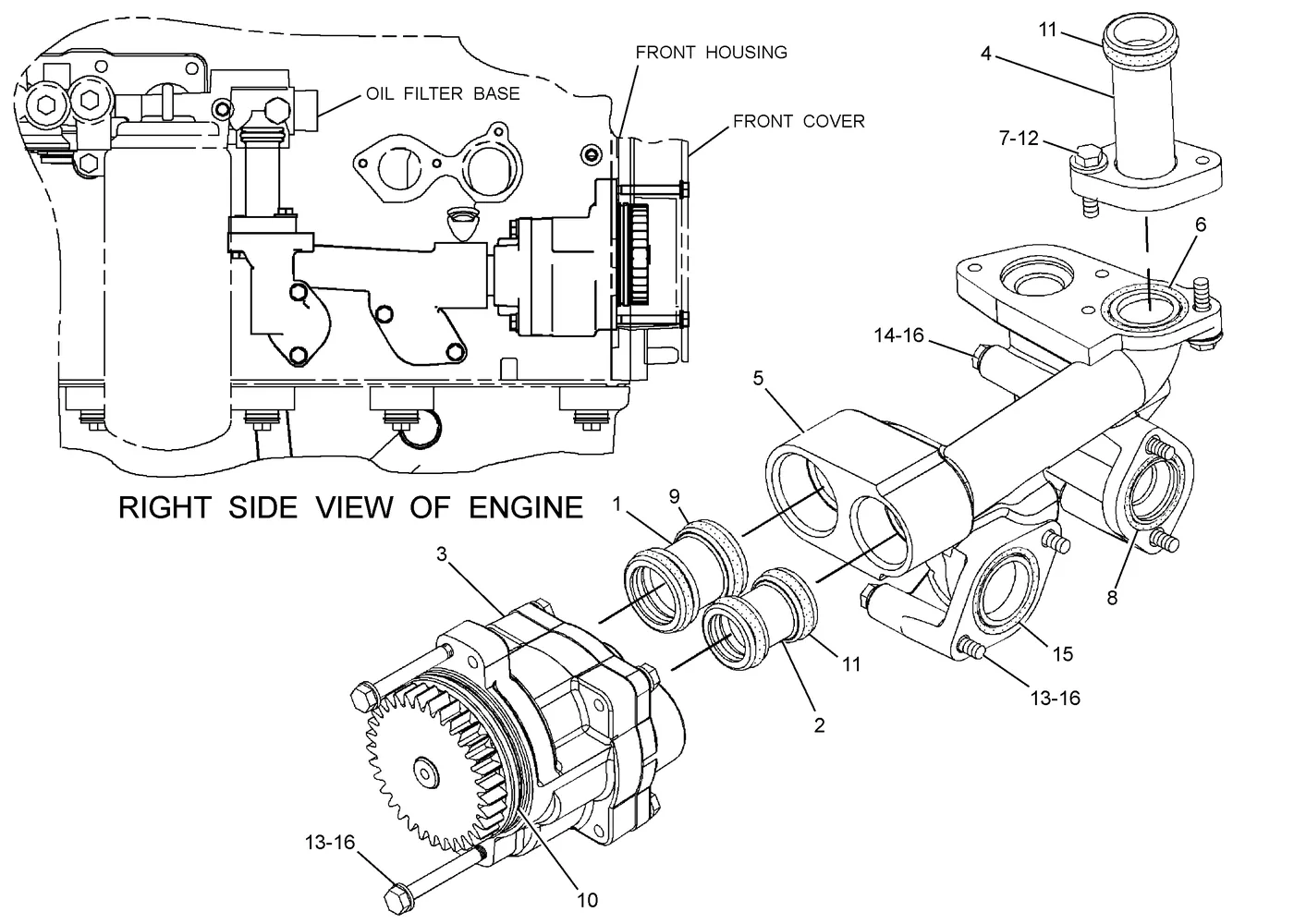 345C · LUBRICATION SYSTEM · 233-5221 CAT parts diagram