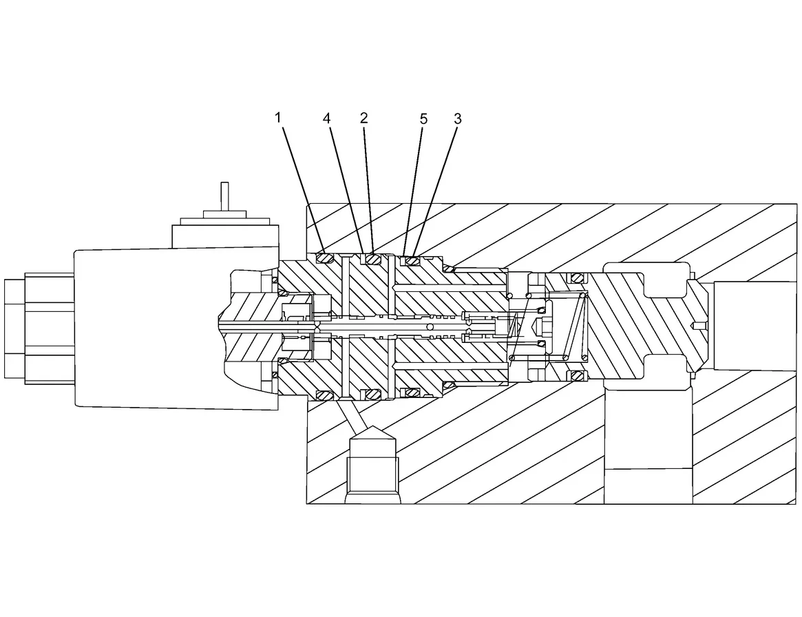 345C · HYDRAULIC SYSTEM · 215-4890 CAT parts diagram