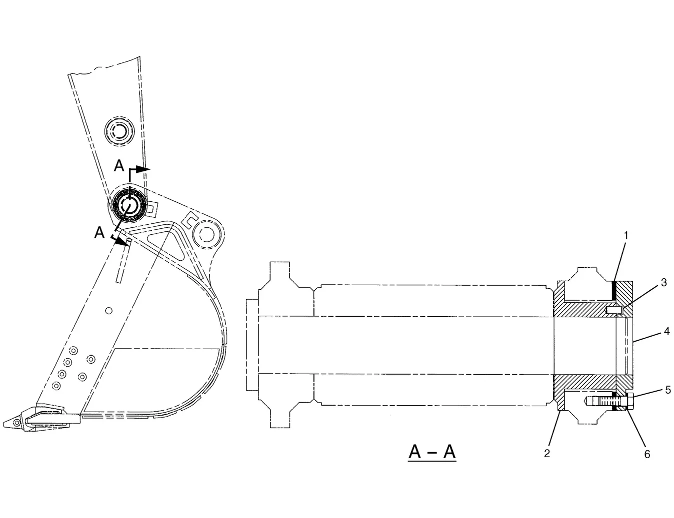 345C · IMPLEMENTS · 216-5734 CAT parts diagram