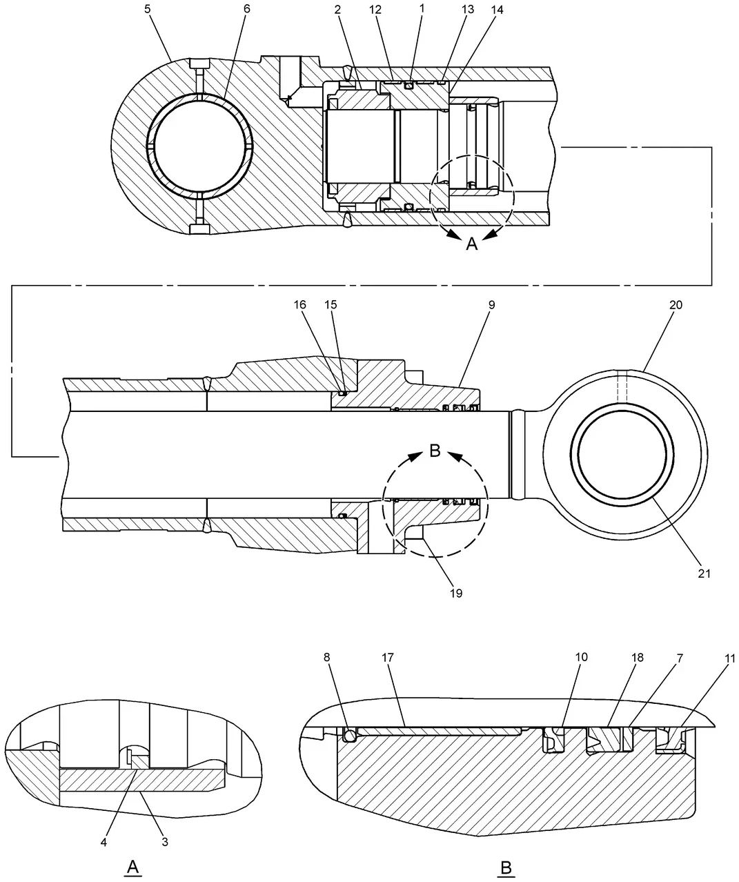 225-4625 - SEAL KIT (INCLUDES PARTS MARKED J)