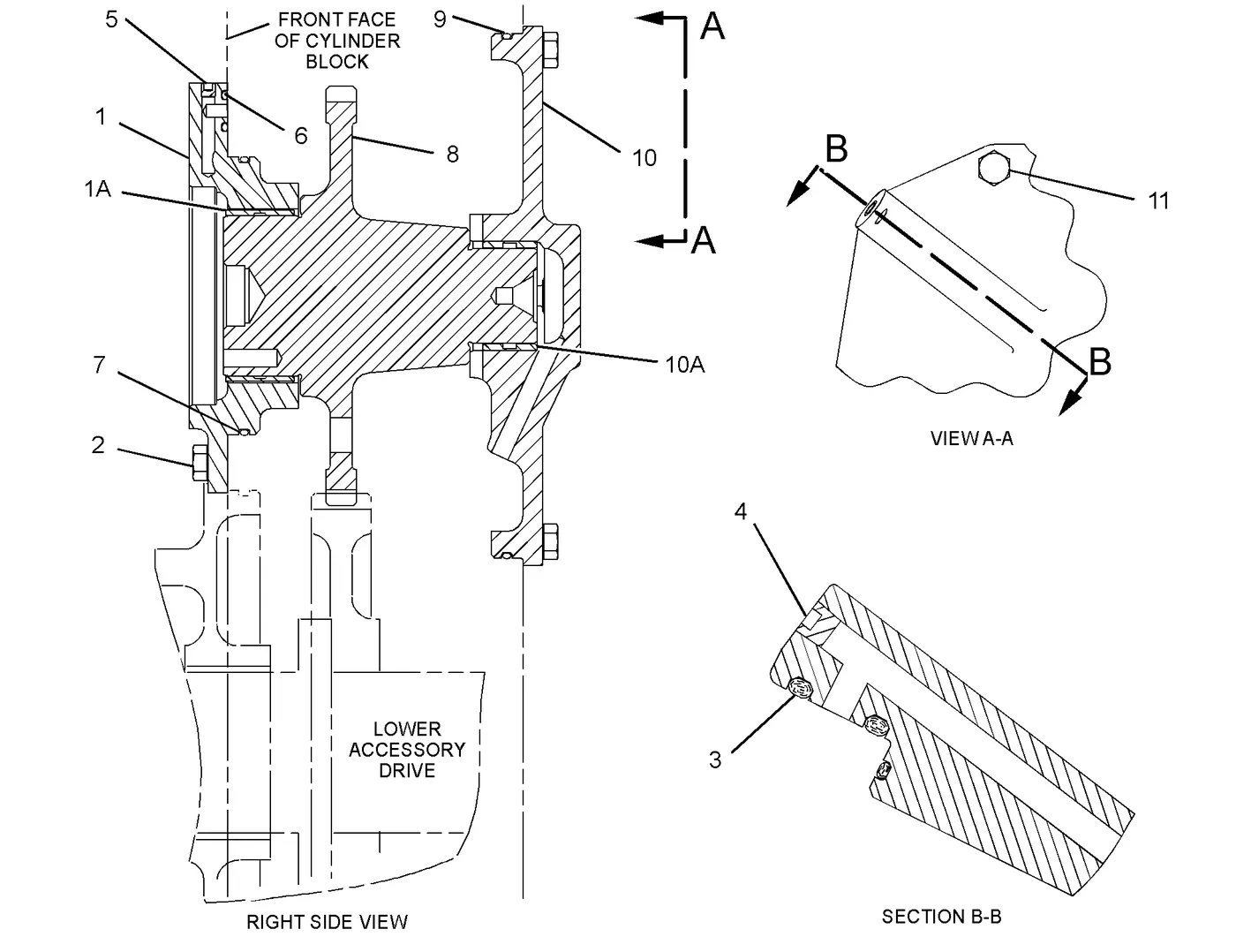 3508C · BASIC ENGINE · 107-7361 CAT parts diagram