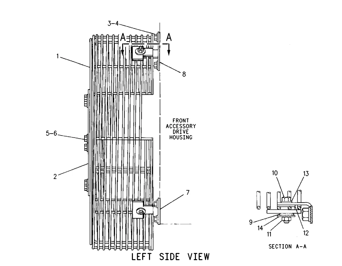 3508C · BASIC ENGINE · 030-8535 CAT parts diagram