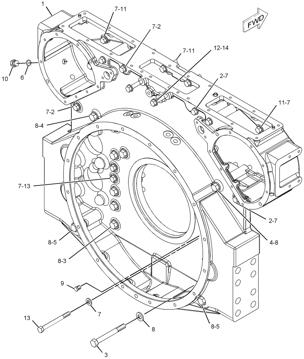 3508C · BASIC ENGINE · 107-7177 CAT parts diagram