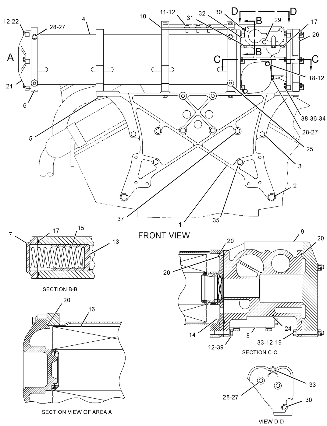 3508C · LUBRICATION SYSTEM · 112-4921 CAT parts diagram