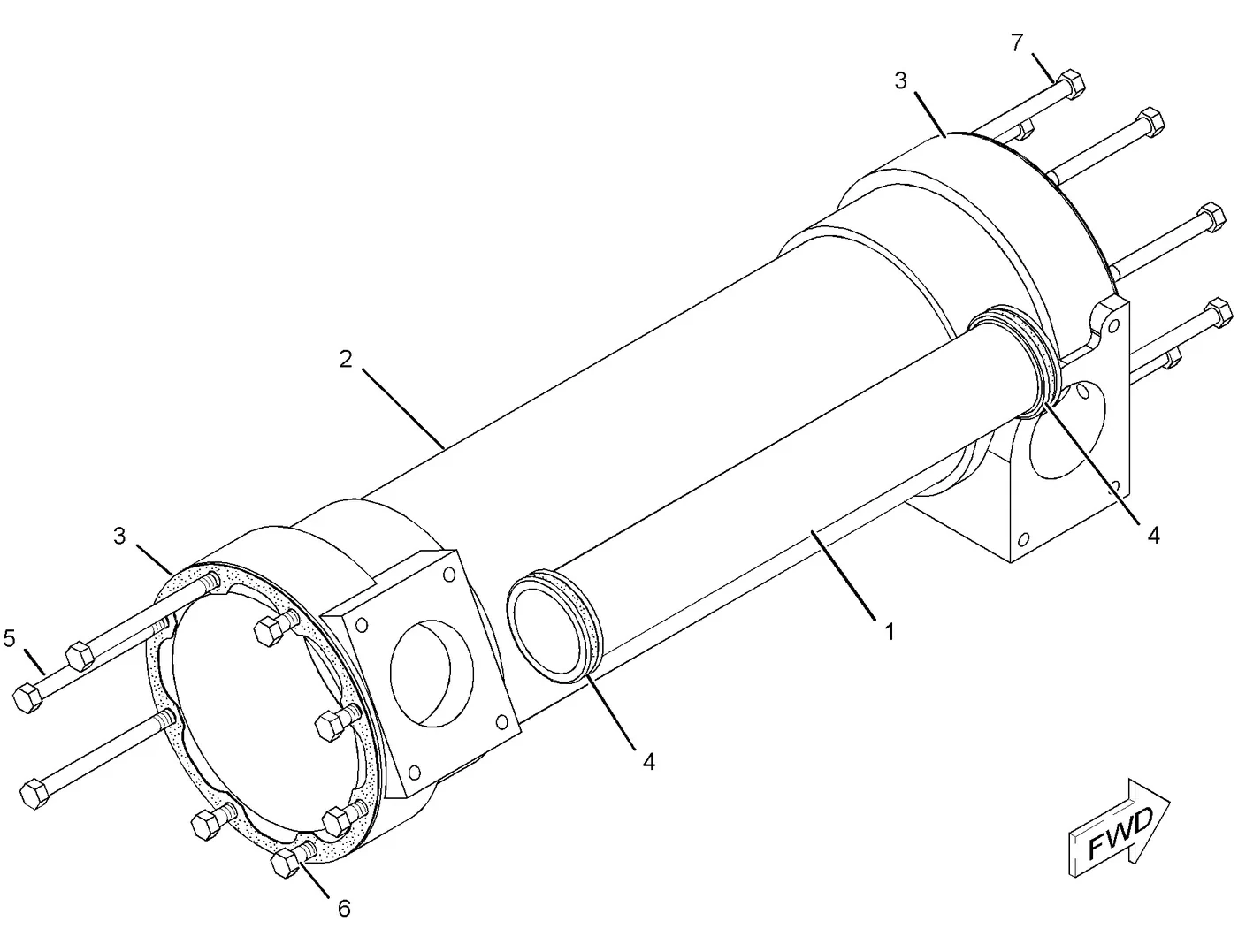 3508C · COOLING SYSTEM · 124-5142 CAT parts diagram