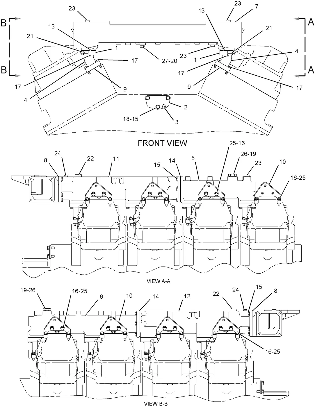 3508C · COOLING SYSTEM · 107-0476 CAT parts diagram