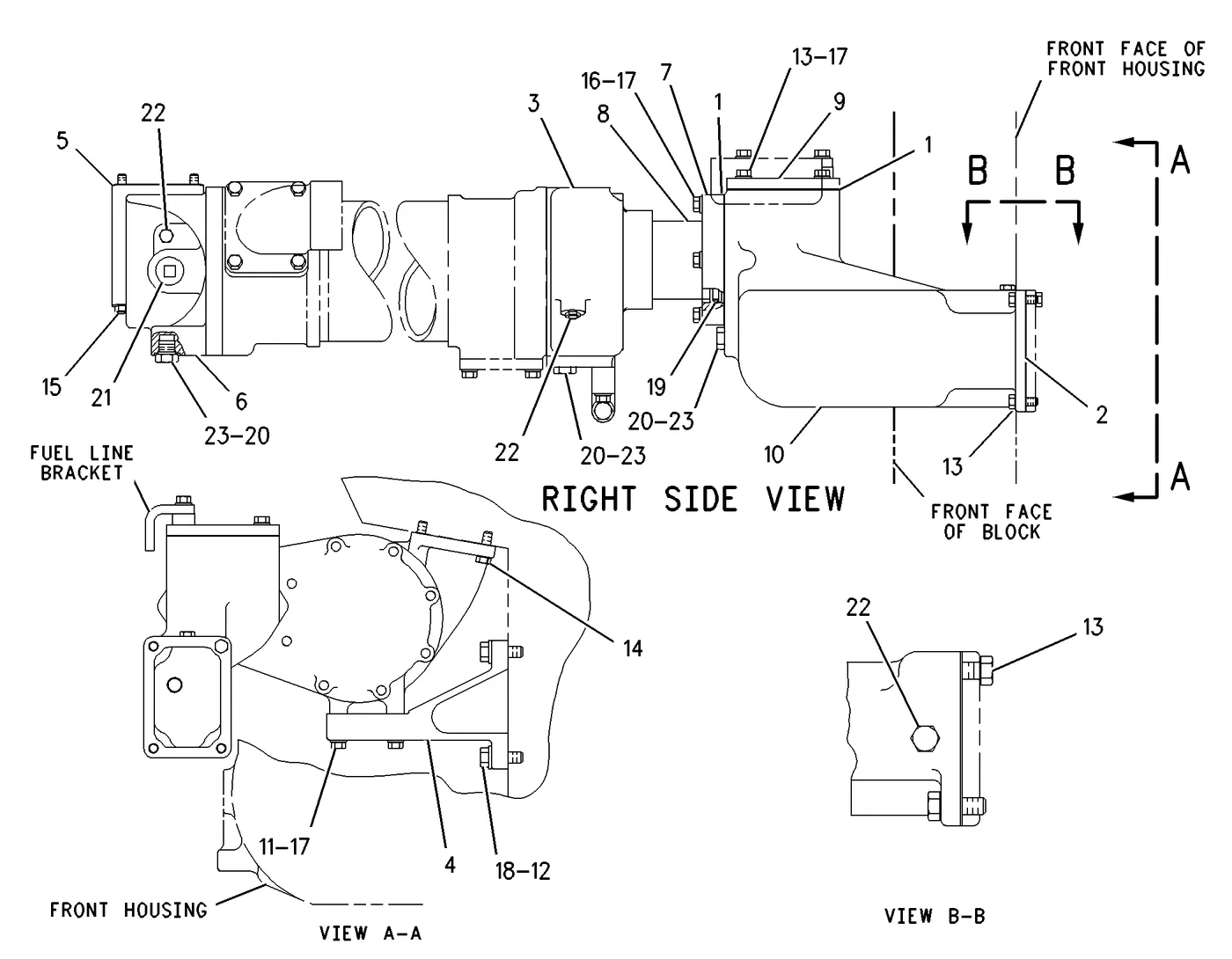 3508C · COOLING SYSTEM · 115-7849 CAT parts diagram