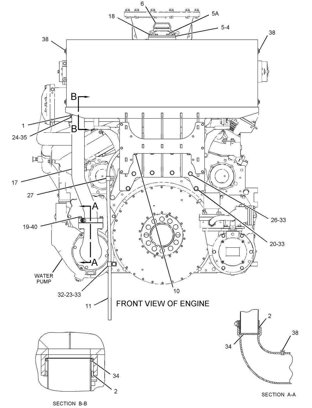 3508C · COOLING SYSTEM · 293-3397 CAT parts diagram