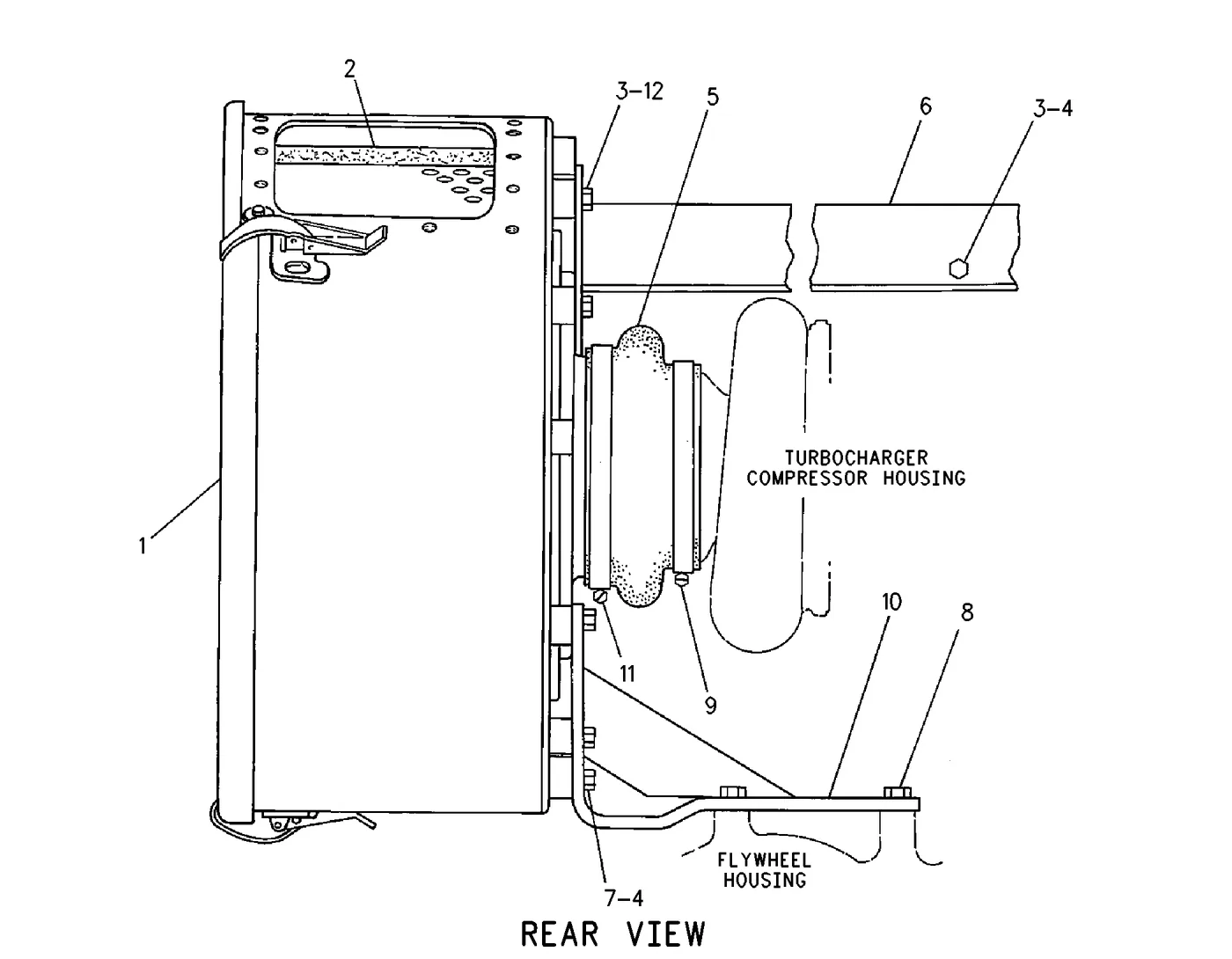 3508C · AIR INLET AND EXHAUST SYSTEM · 283-9840 CAT parts diagram
