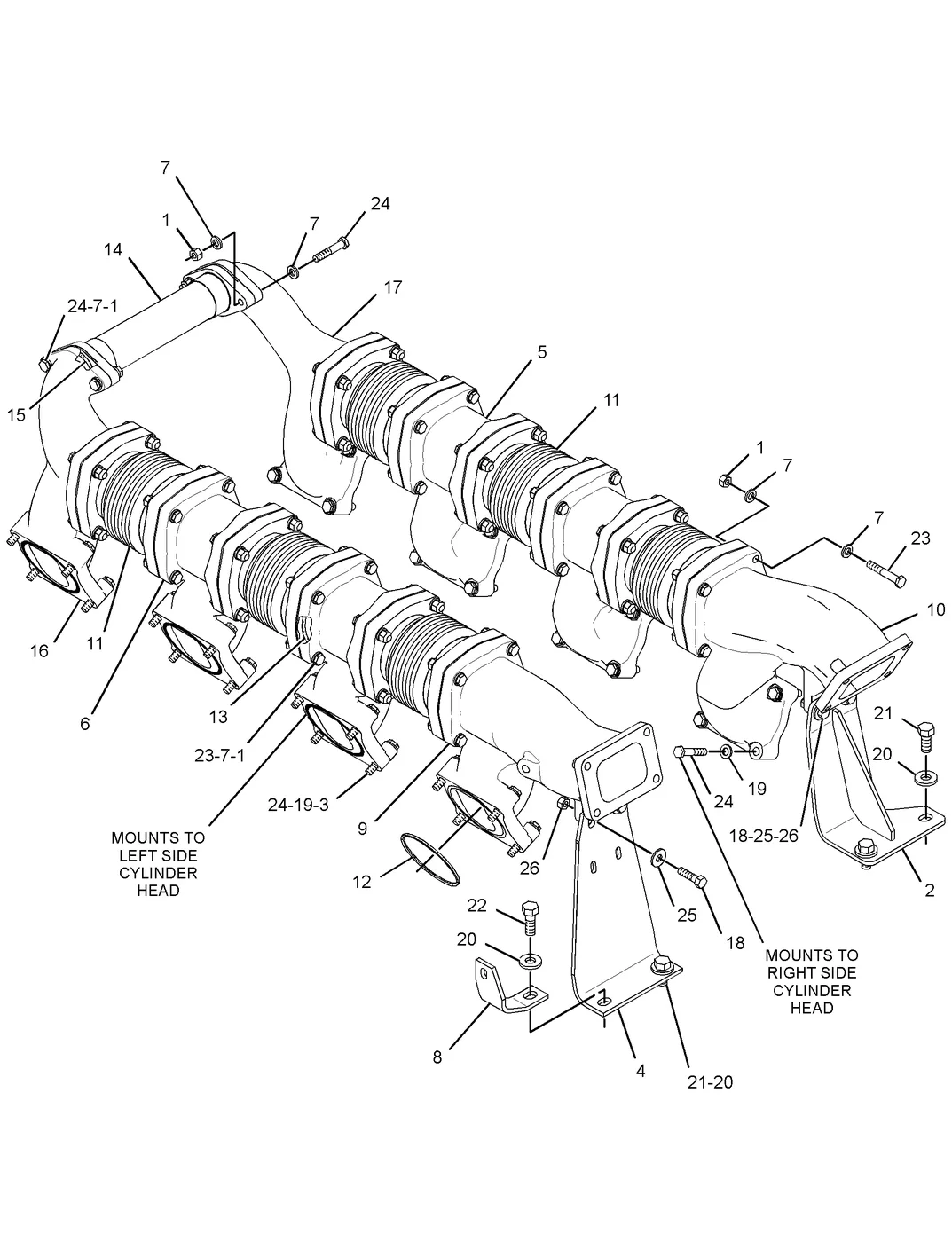 3508C · AIR INLET AND EXHAUST SYSTEM · 285-5345 CAT parts diagram