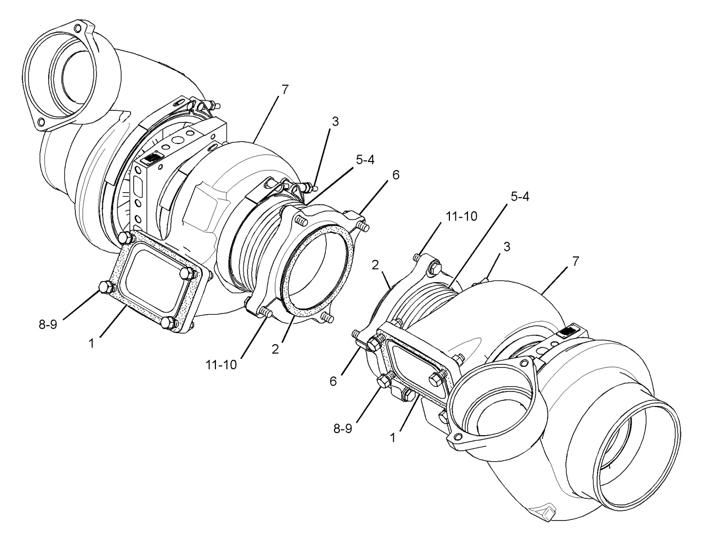 3508C · AIR INLET AND EXHAUST SYSTEM · 291-3912 CAT parts diagram