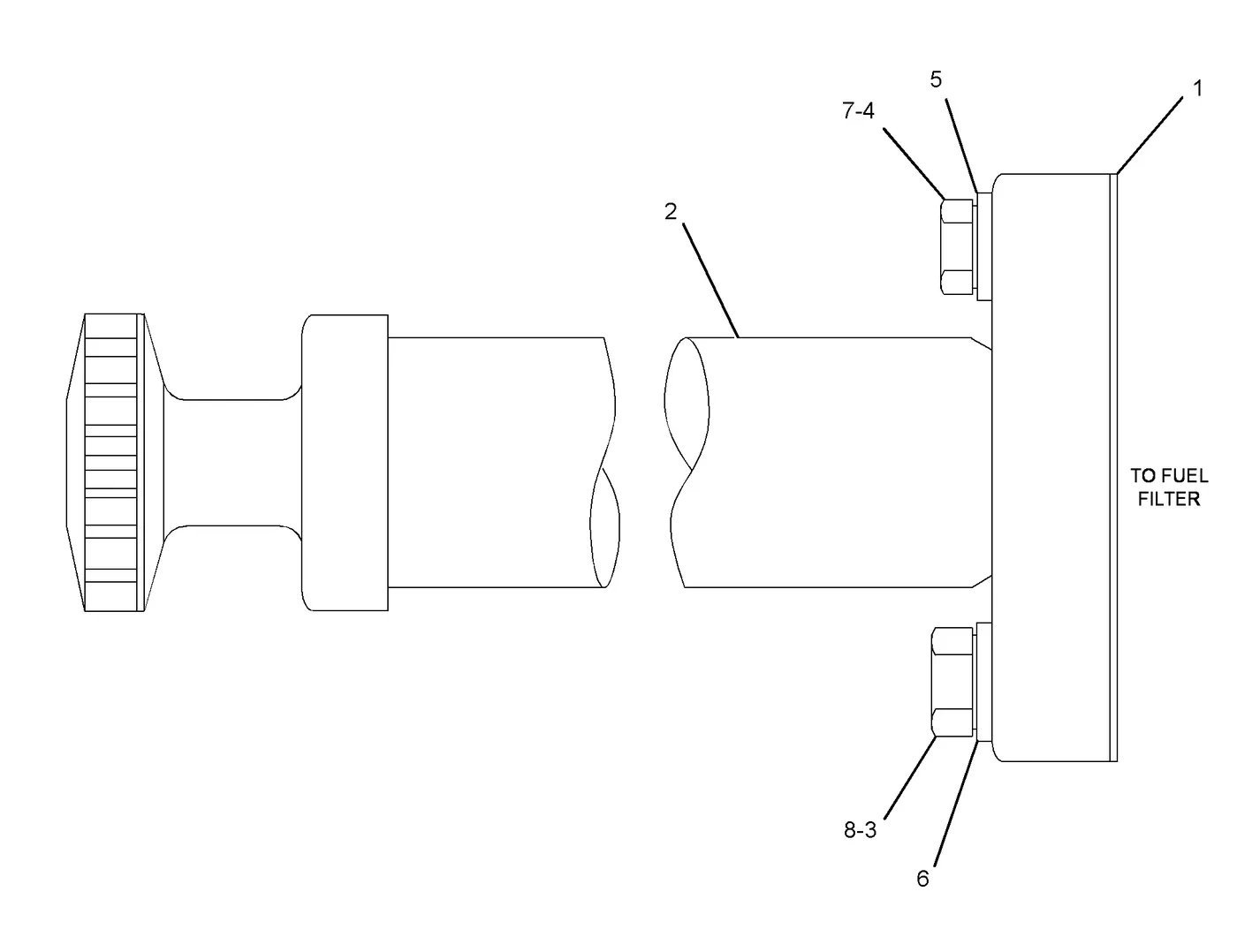 3508C · FUEL SYSTEM · 210-1174 CAT parts diagram