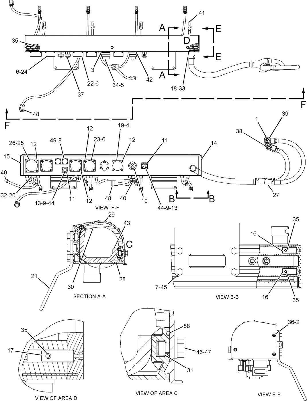 3508C · ELECTRICAL AND STARTING SYSTEM · 232-0010 CAT parts diagram