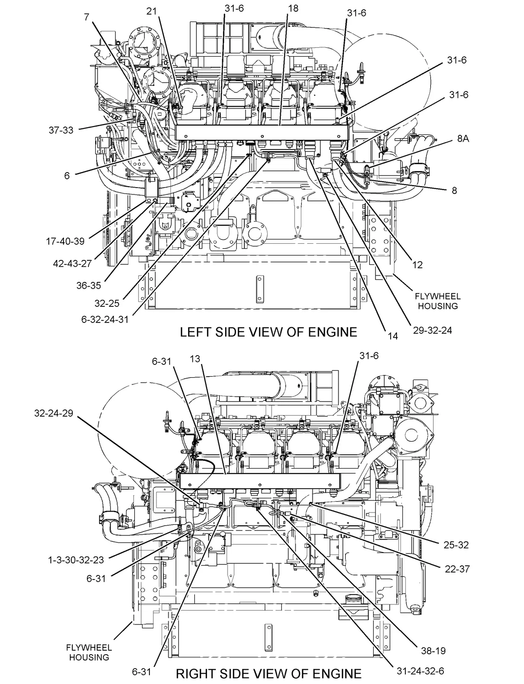 3508C · ELECTRICAL AND STARTING SYSTEM · 305-6908 CAT parts diagram