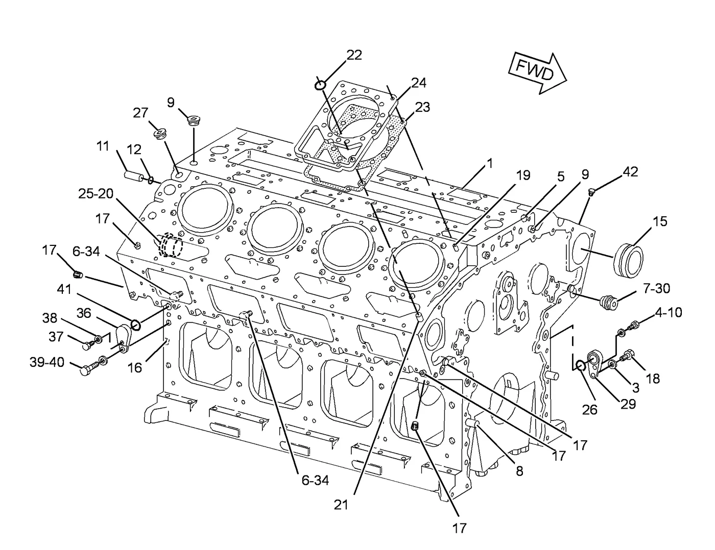 3508C · BASIC ENGINE · 237-7957 CAT parts diagram
