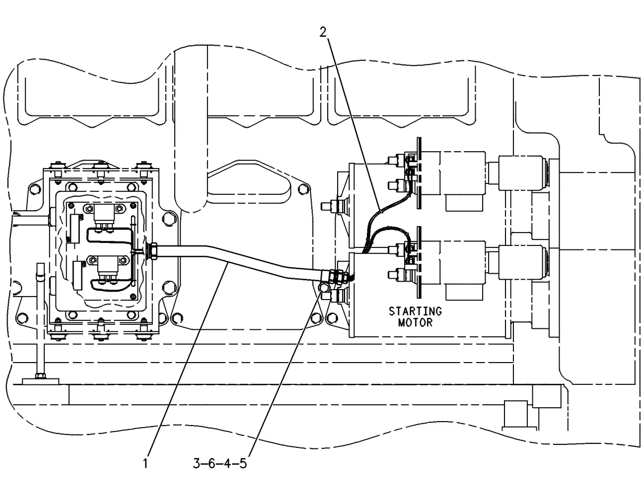 3512 · ELECTRICAL AND STARTING SYSTEM · 108-5570 CAT parts diagram