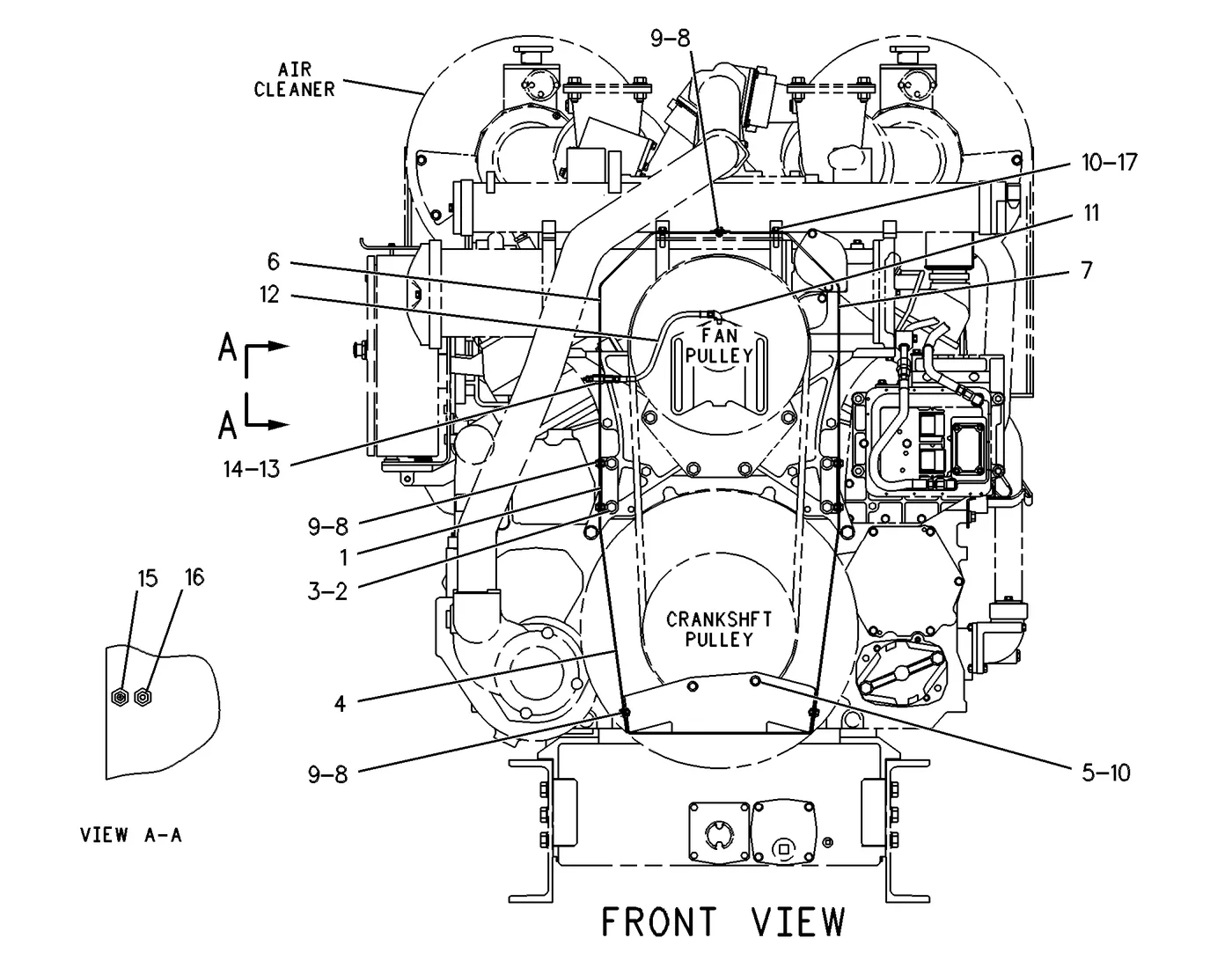 3512 · BASIC ENGINE · 126-2214 CAT parts diagram