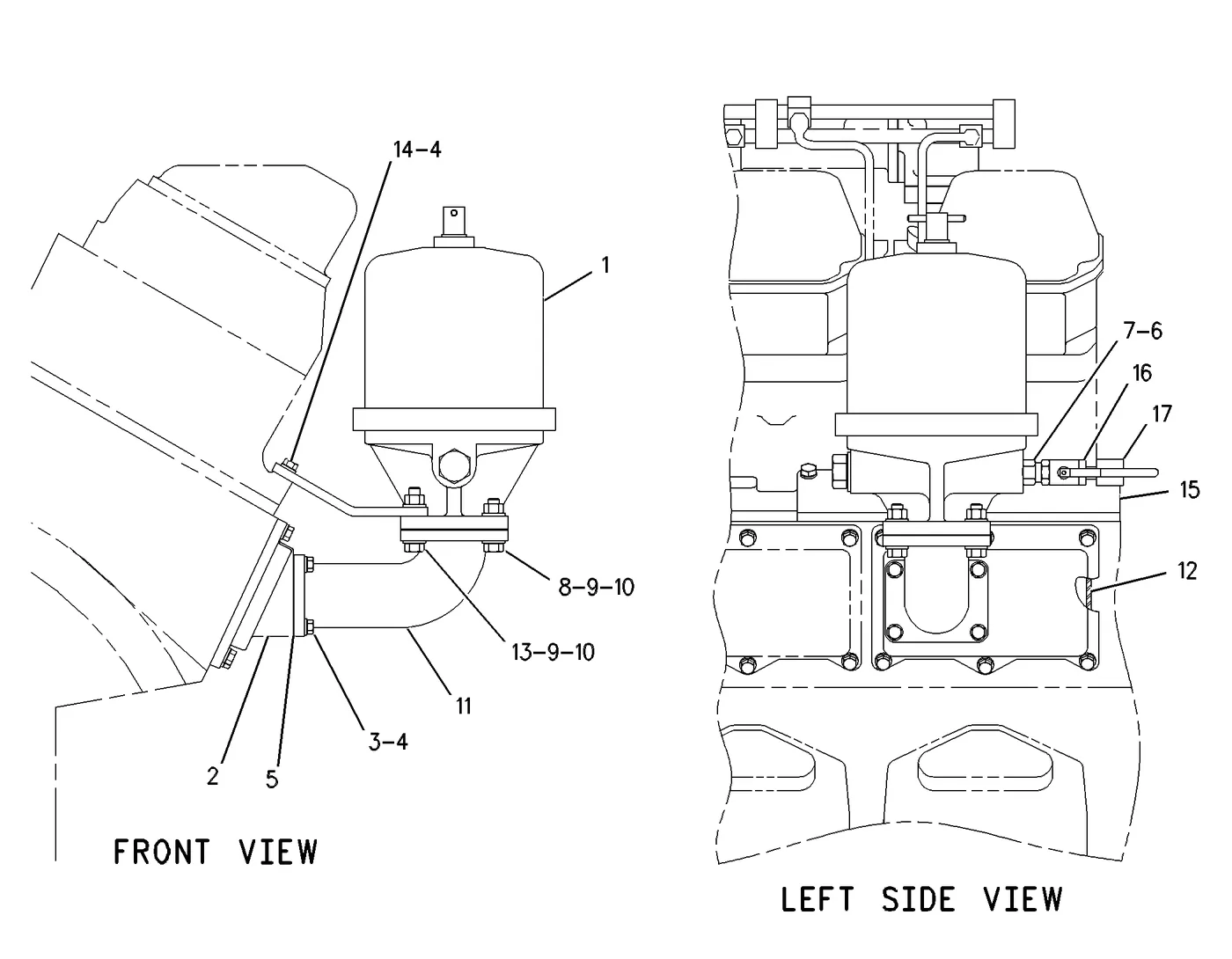 3512 · LUBRICATION SYSTEM · 133-6461 CAT parts diagram