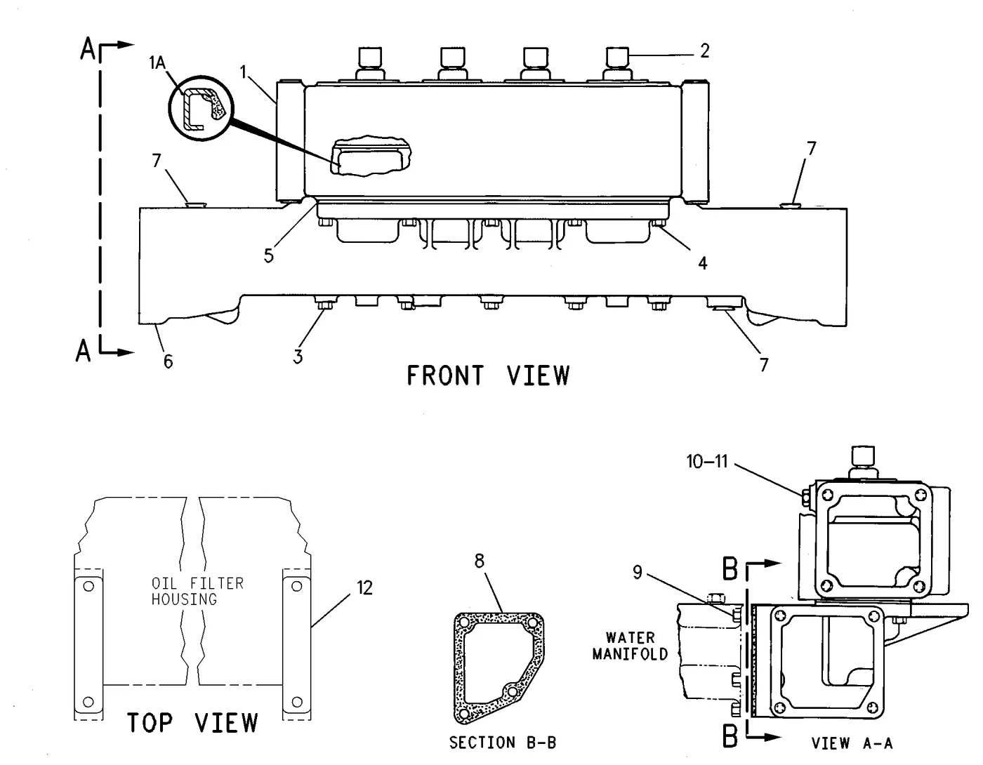 3512 · LUBRICATION SYSTEM · 108-1434 CAT parts diagram