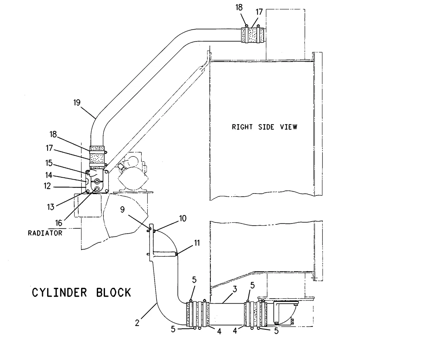 3512 · COOLING SYSTEM · 127-8526 CAT parts diagram