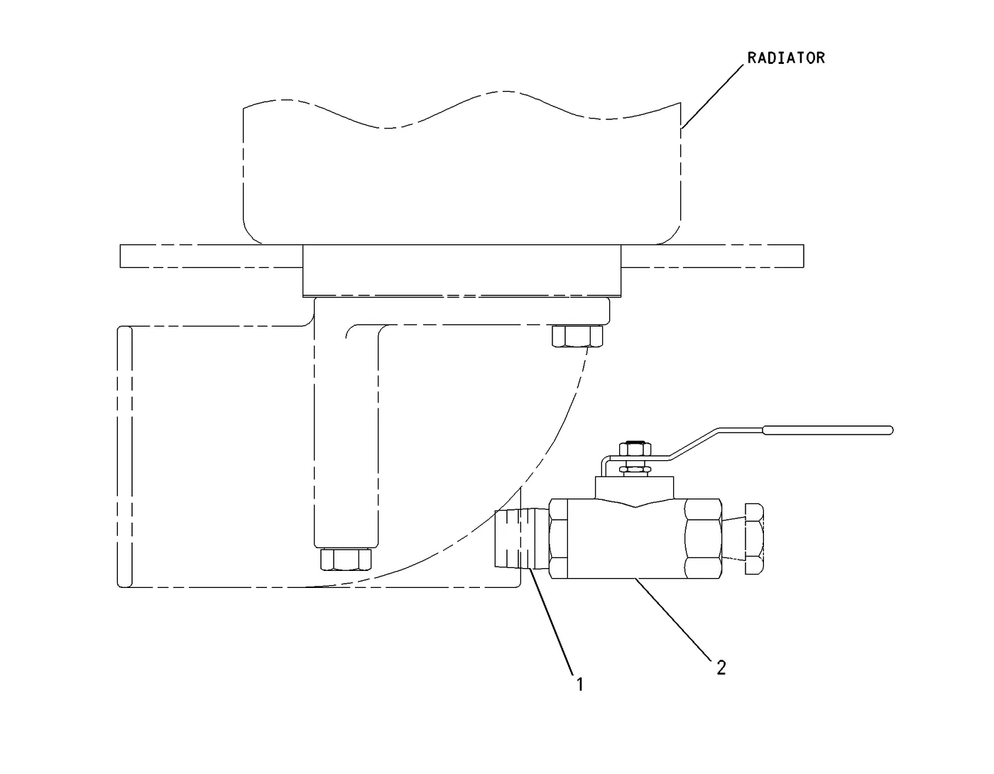 3512 · COOLING SYSTEM · 107-1728 CAT parts diagram