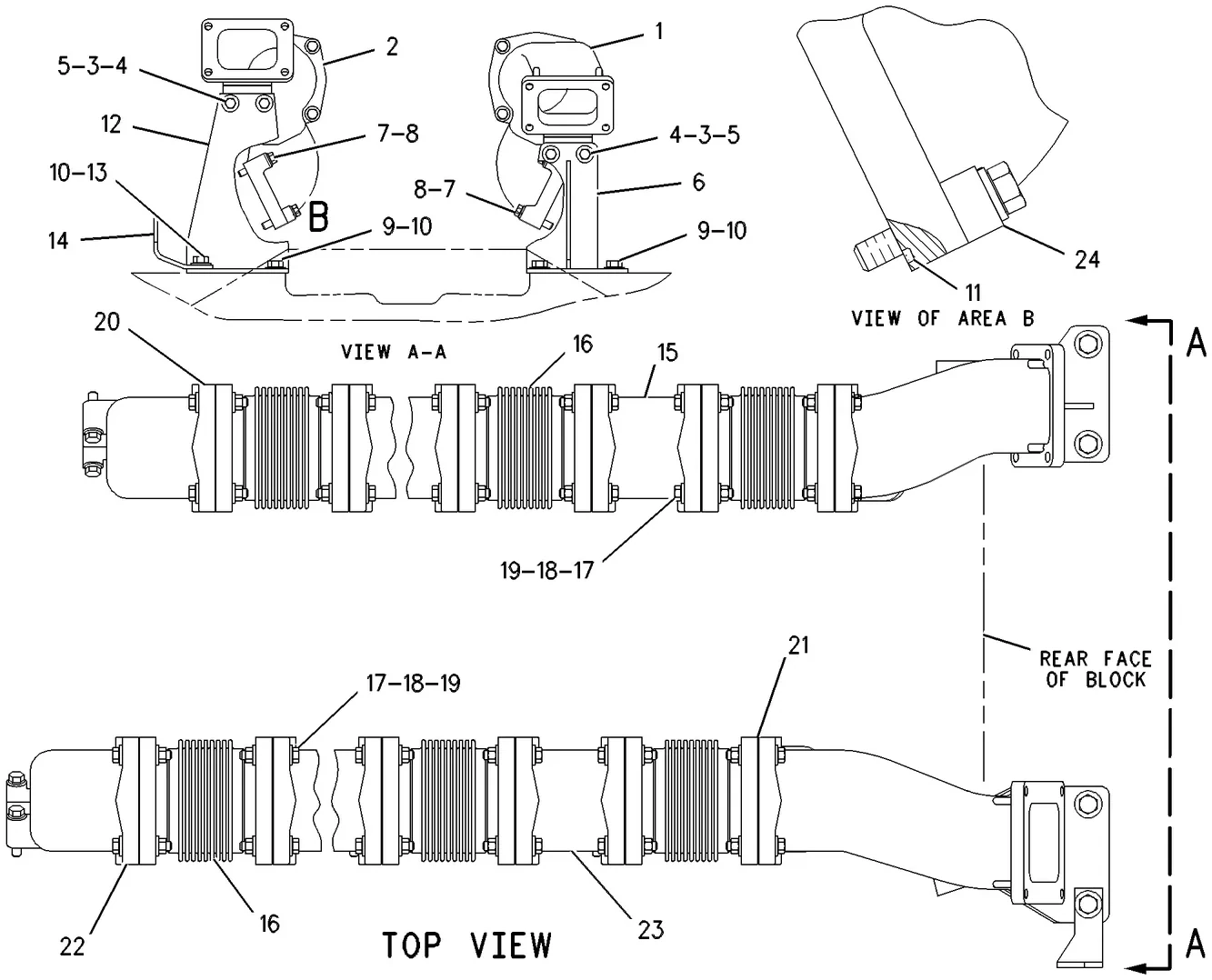 3512 · AIR INLET AND EXHAUST SYSTEM · 129-5488 CAT parts diagram