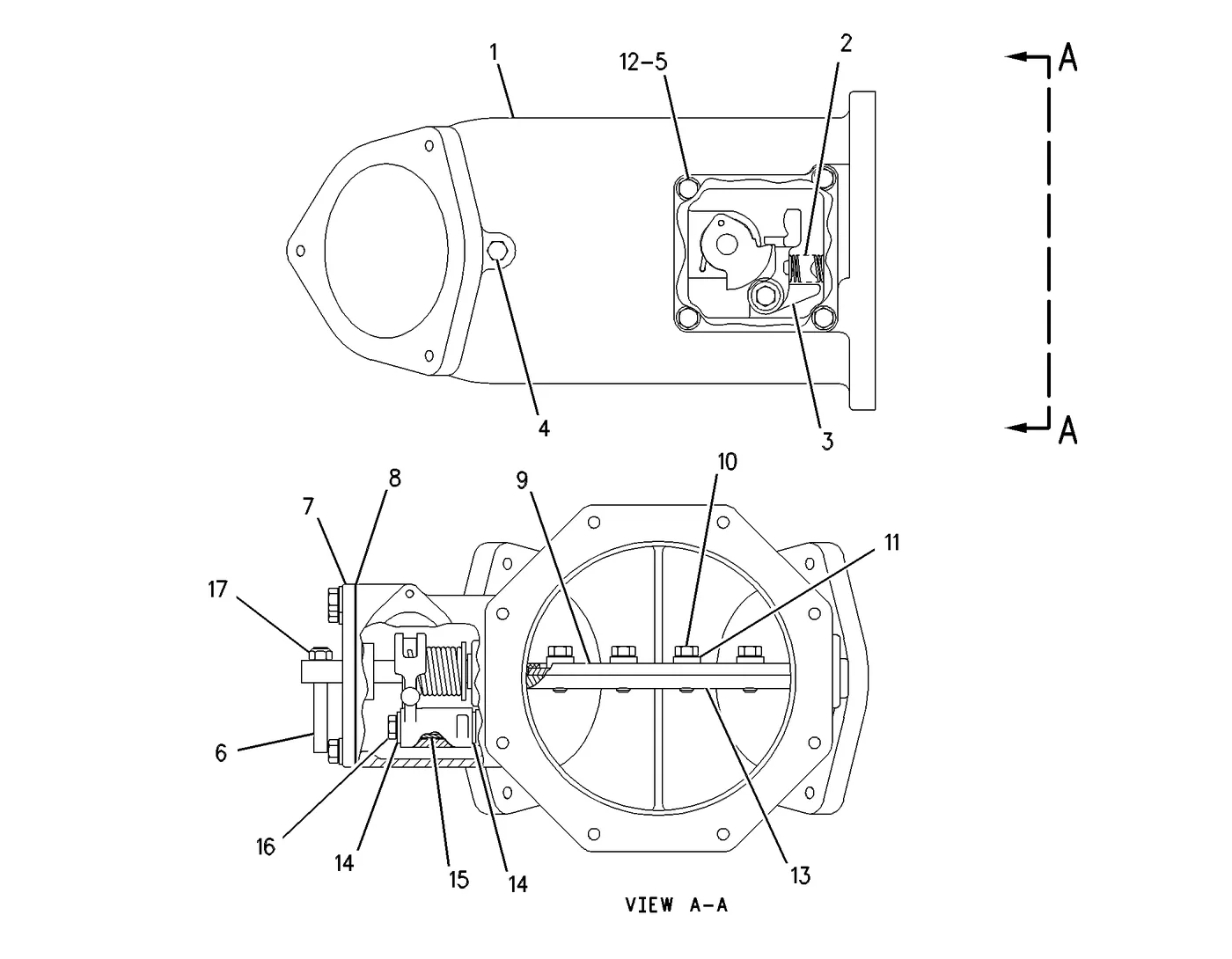 3512 · AIR INLET AND EXHAUST SYSTEM · 144-8275 CAT parts diagram
