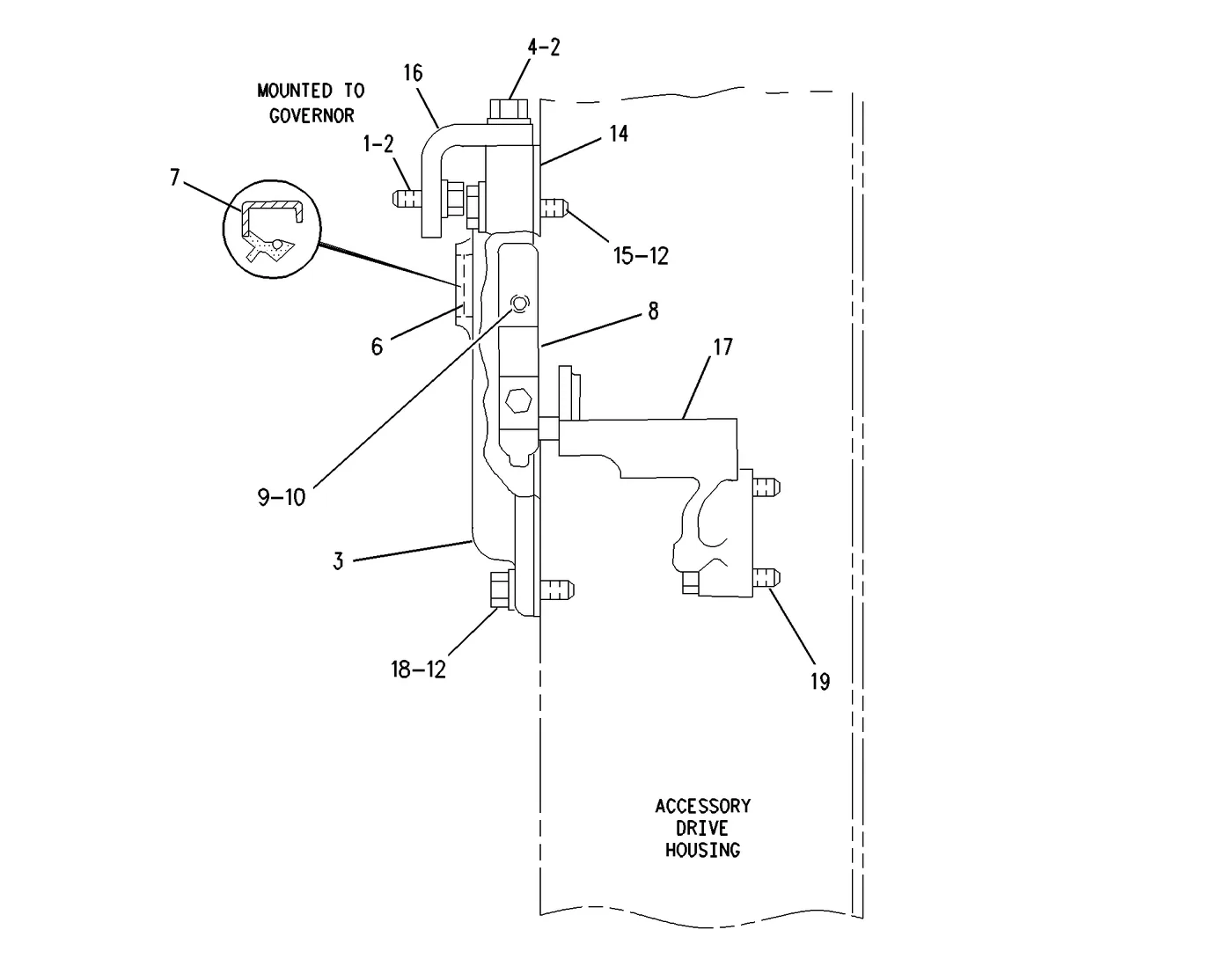 3512 · COOLING SYSTEM · 424-3629 CAT parts diagram