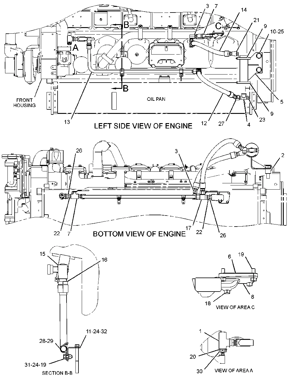 3512 · ELECTRICAL AND STARTING SYSTEM · 266-7484 CAT parts diagram
