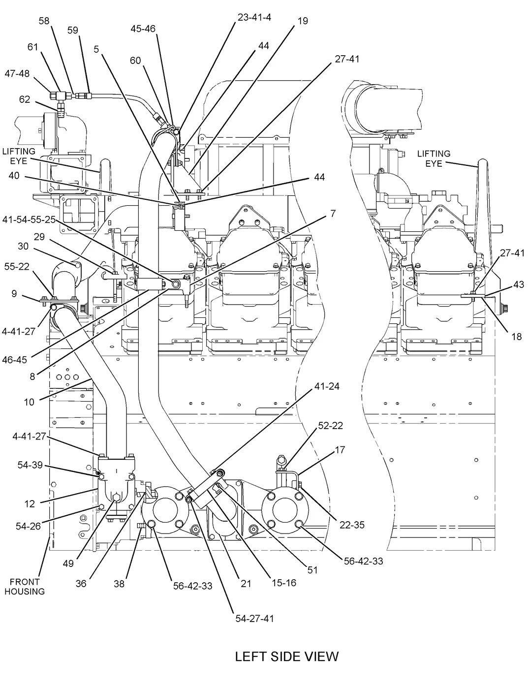 3512C · COOLING SYSTEM · 246-3218 CAT parts diagram