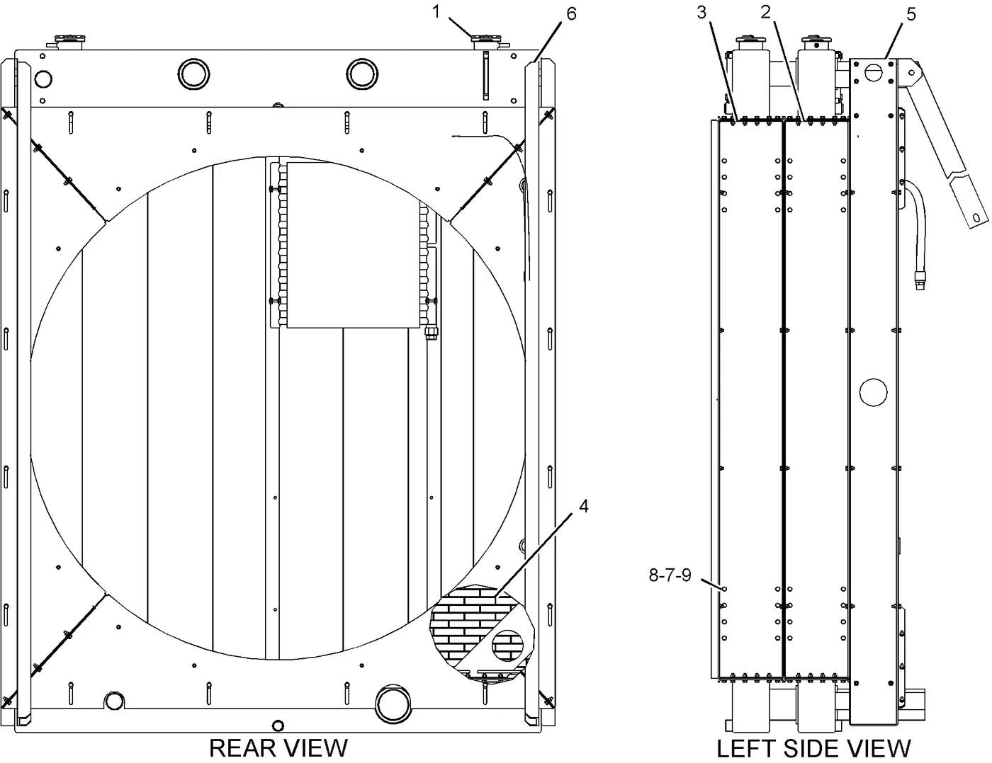 3512C · COOLING SYSTEM · 270-0433 CAT parts diagram