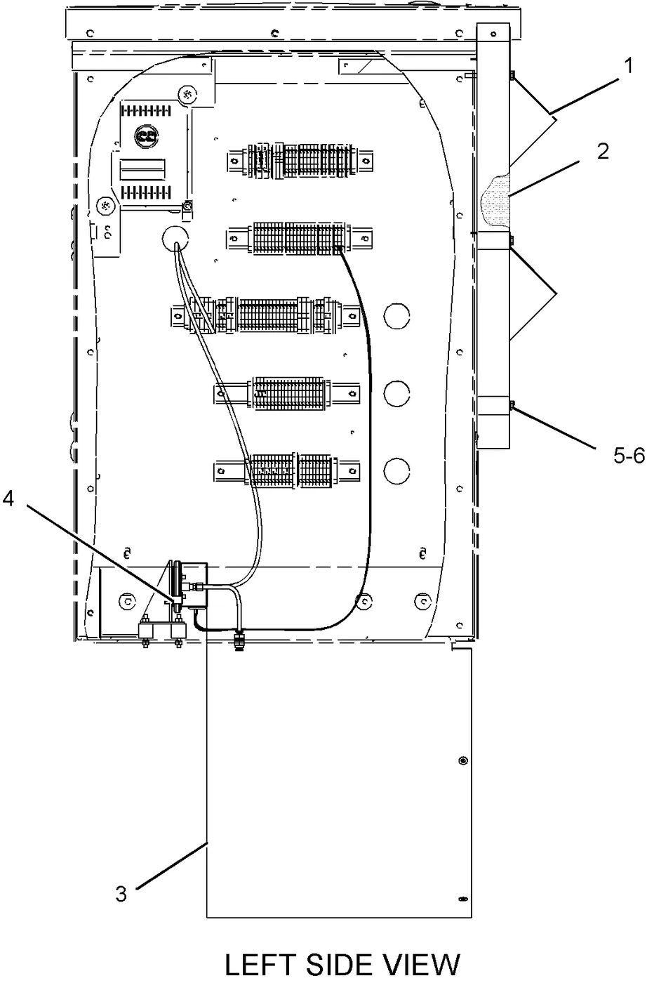 3512C · AIR INLET AND EXHAUST SYSTEM · 121-5423 CAT parts diagram