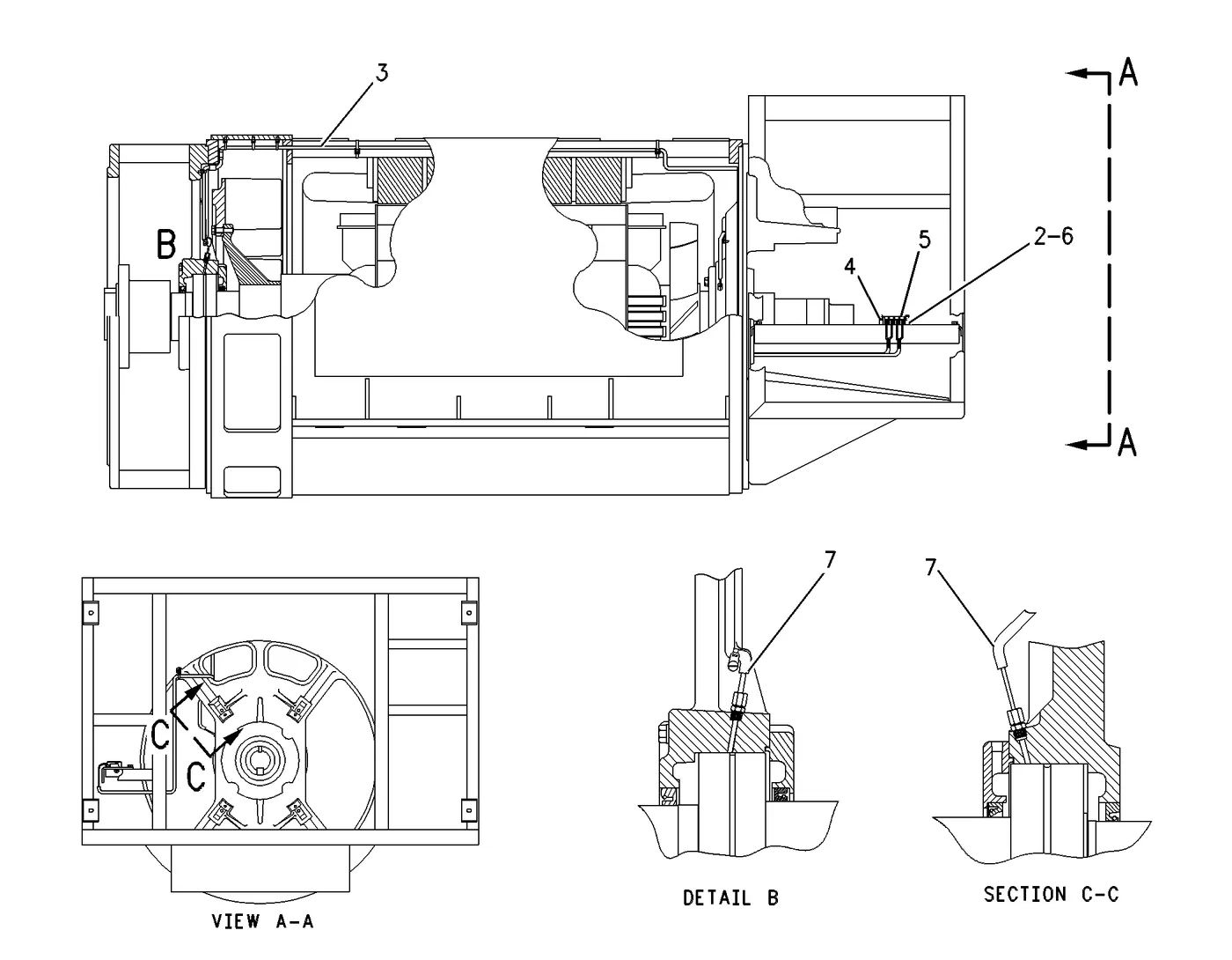 3512C · ELECTRICAL AND STARTING SYSTEM · 119-8121 CAT parts diagram