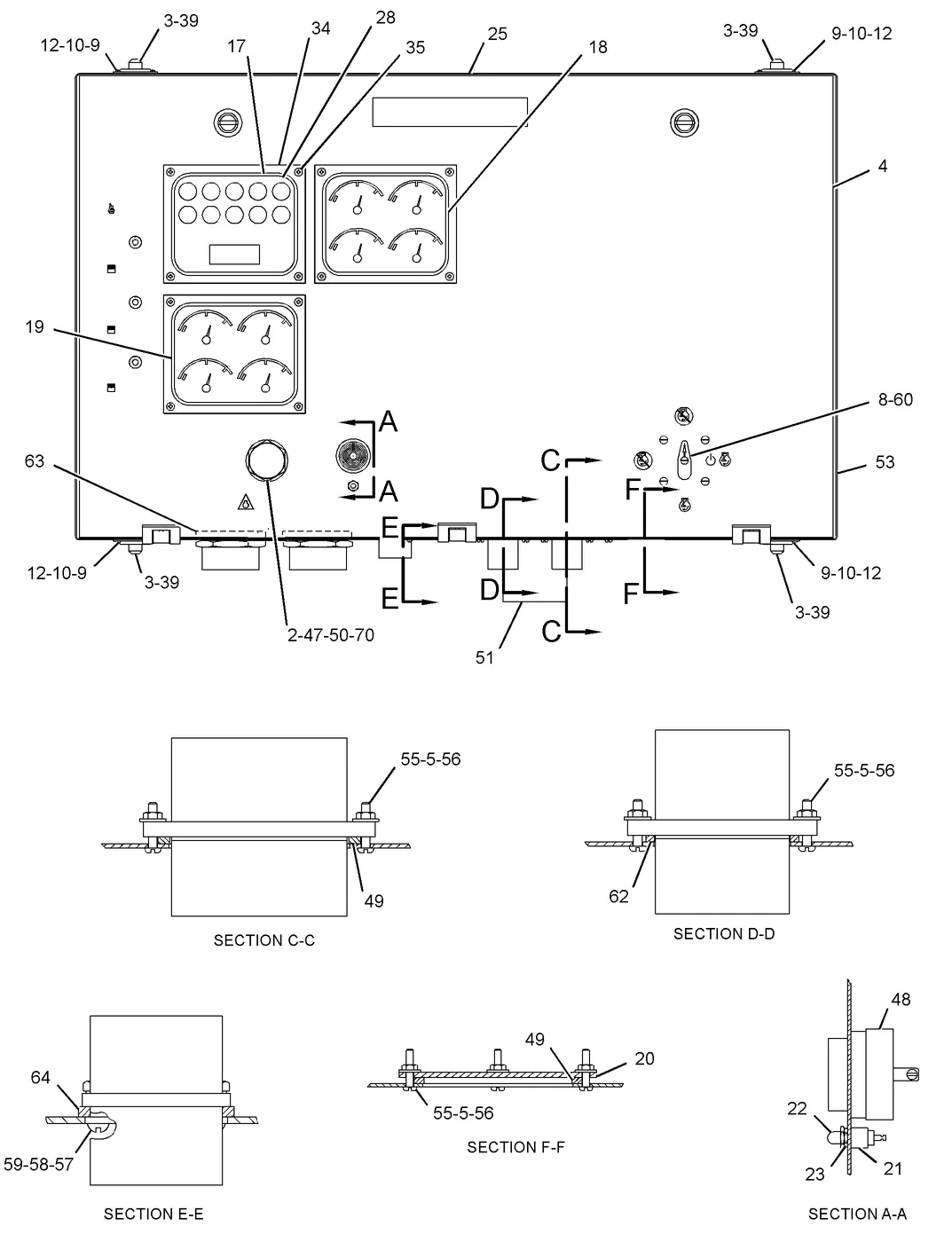 3512C · OPERATOR STATION · 125-7089 CAT parts diagram