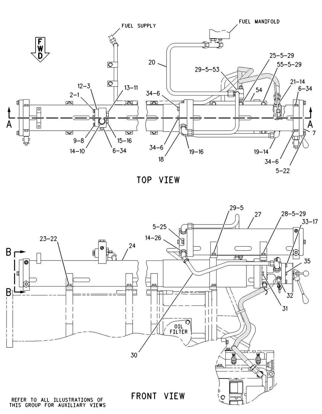 3516 · FUEL SYSTEM · 175-5207 CAT parts diagram