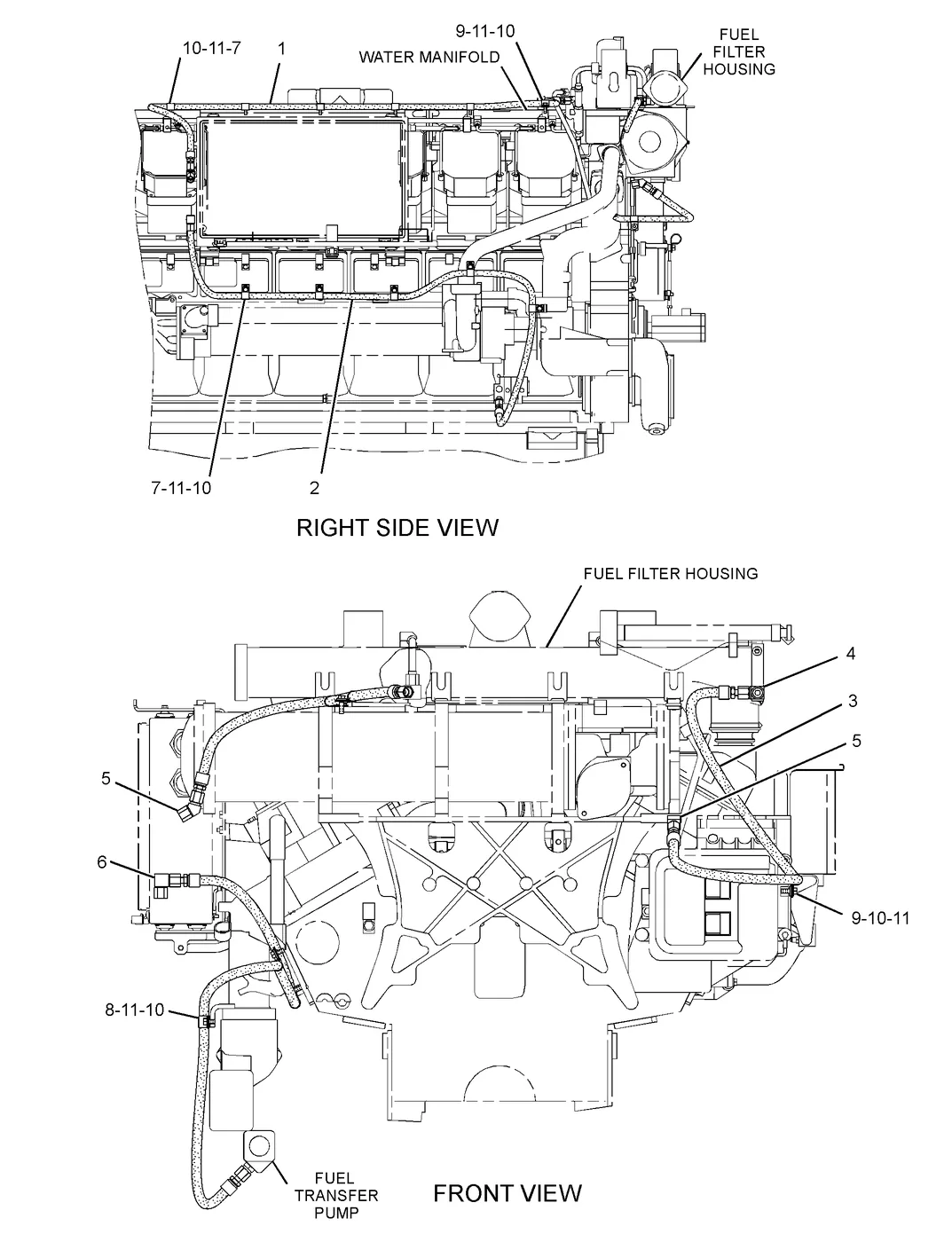 3516 · FUEL SYSTEM · 136-1696 CAT parts diagram