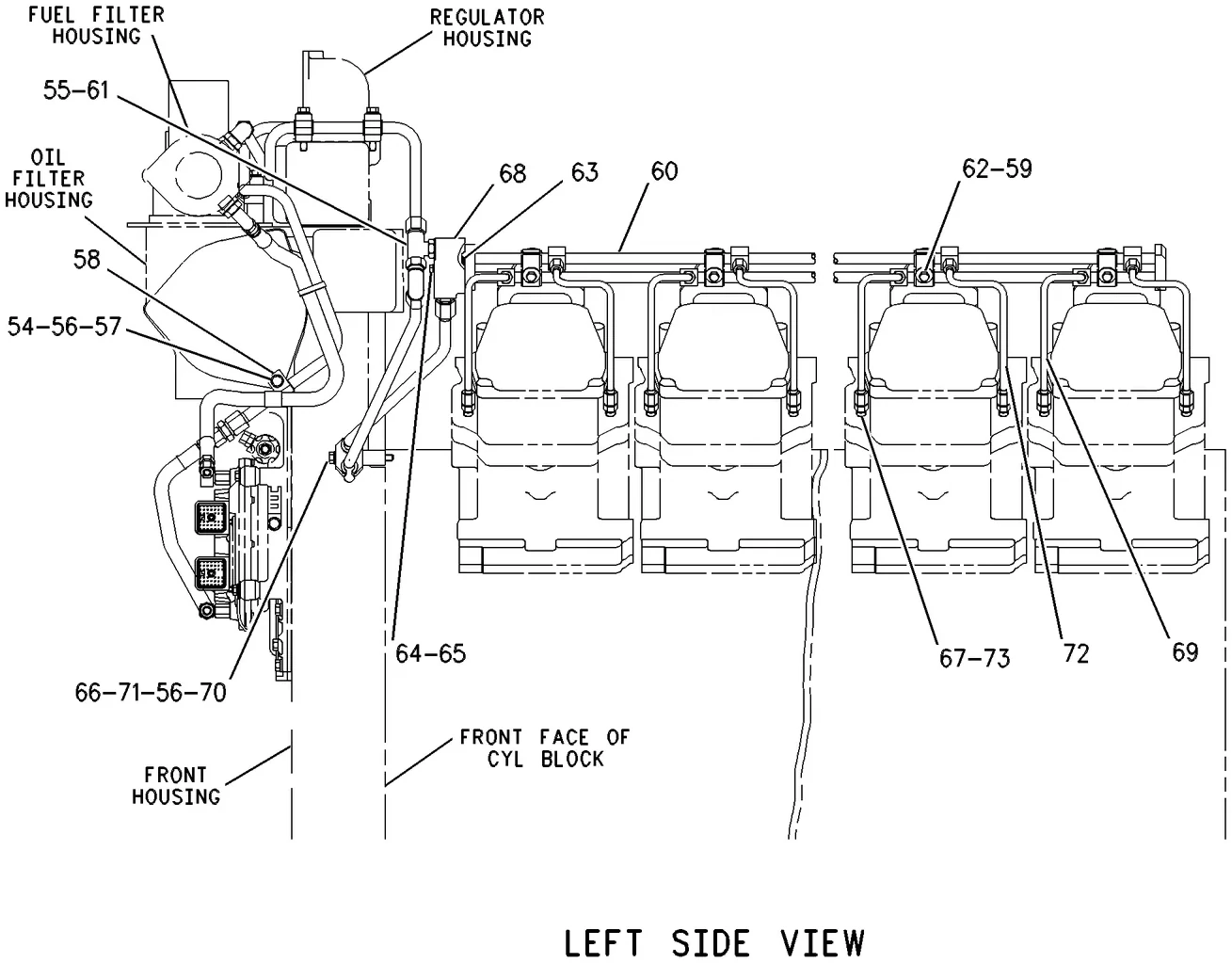 3516 · FUEL SYSTEM · 101-1246 CAT parts diagram