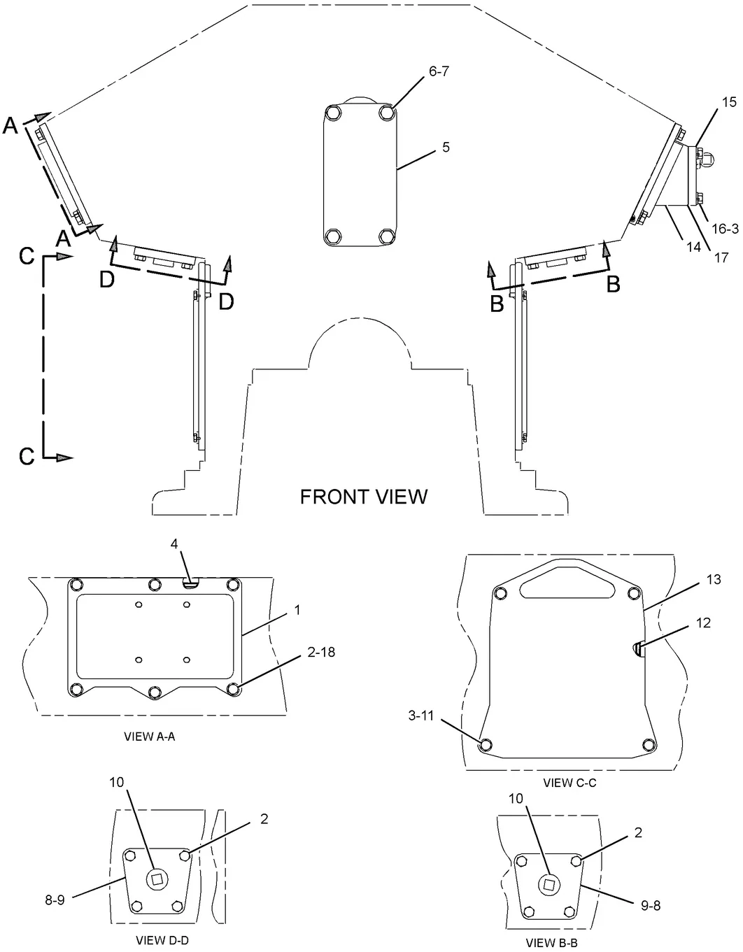 3516 · BASIC ENGINE · 153-7206 CAT parts diagram