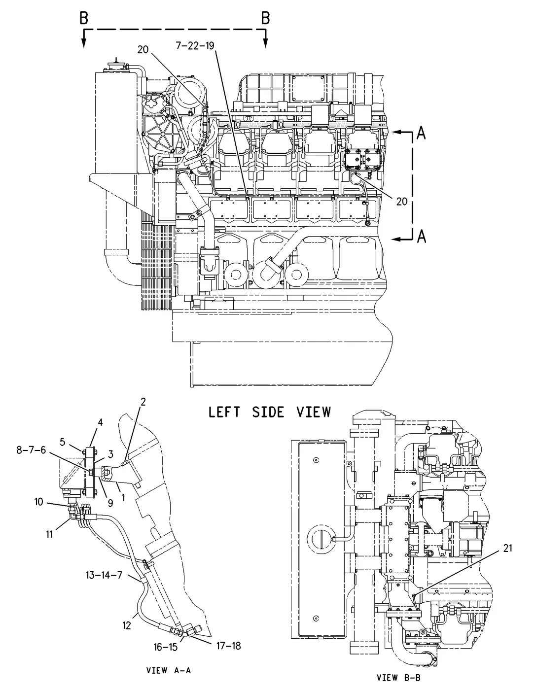 3516 · ELECTRICAL AND STARTING SYSTEM · 127-8124 CAT parts diagram