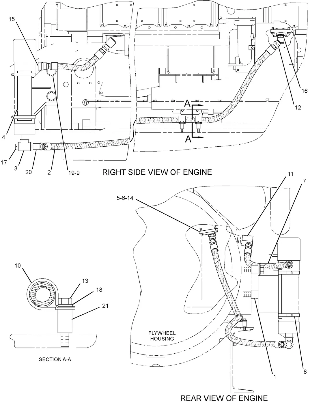 3516 · ELECTRICAL AND STARTING SYSTEM · 120-4500 CAT parts diagram