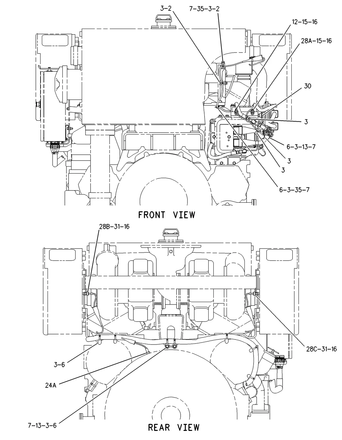 3516 · ELECTRICAL AND STARTING SYSTEM · 132-6465 CAT parts diagram
