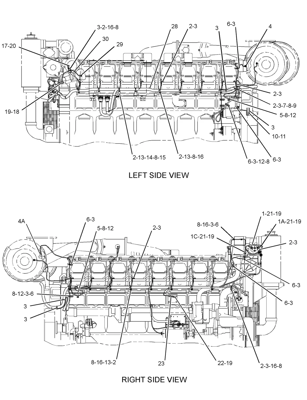 3516 · ELECTRICAL AND STARTING SYSTEM · 132-6468 CAT parts diagram