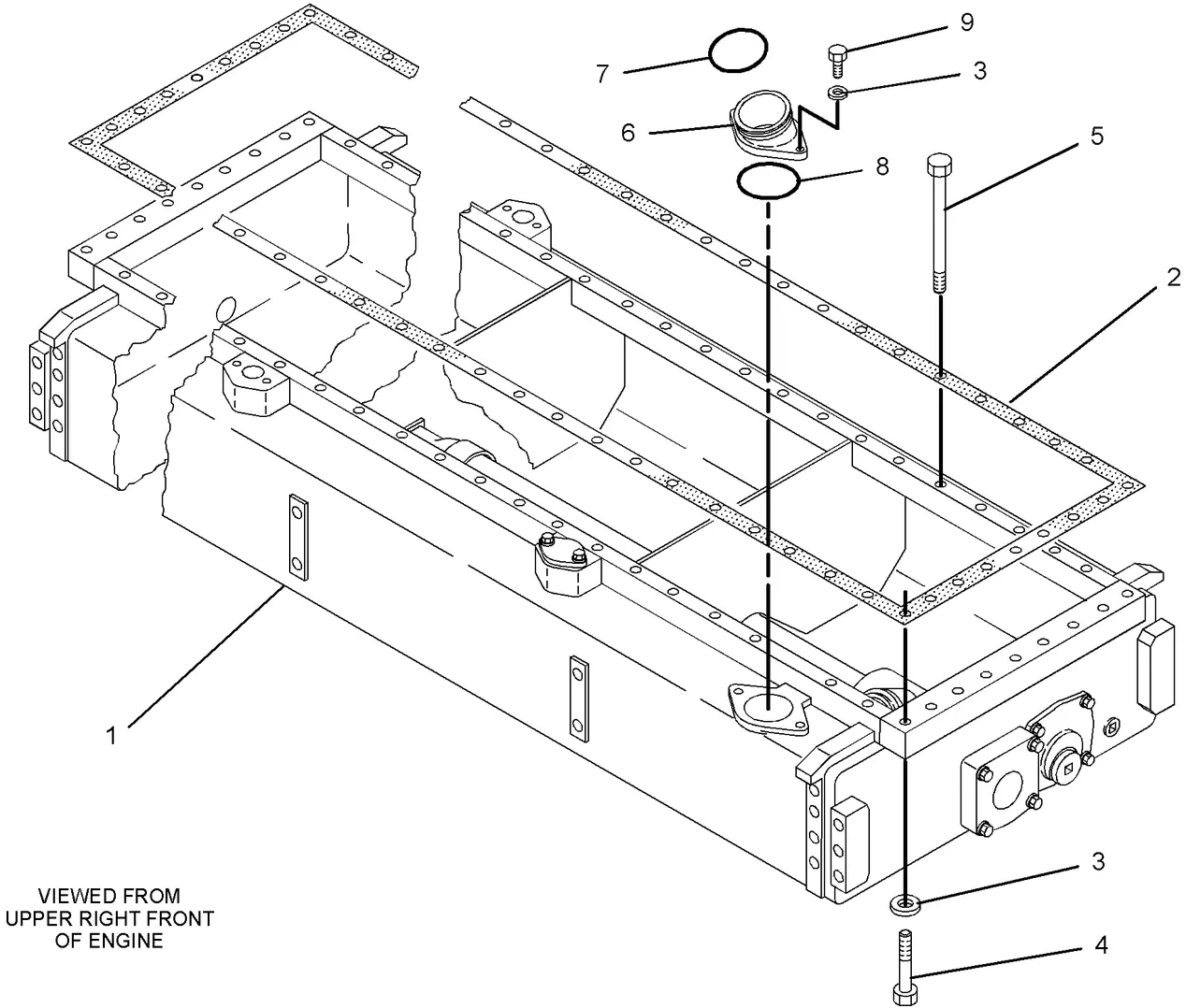 3516B · BASIC ENGINE · 256-3168 CAT parts diagram