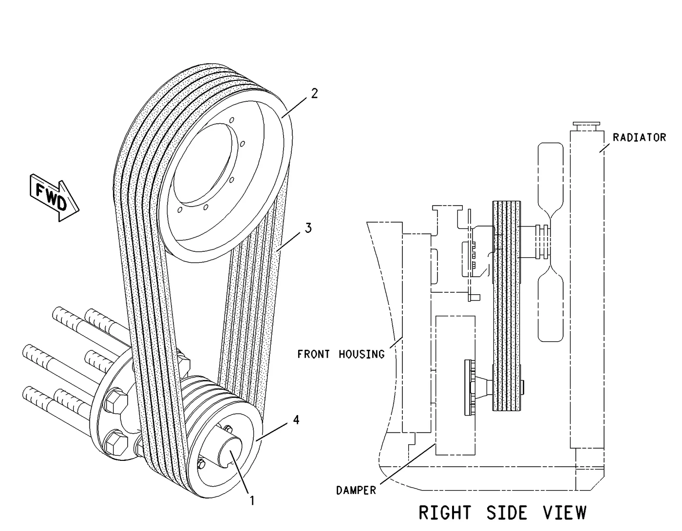 3516B · BASIC ENGINE · 281-6139 CAT parts diagram