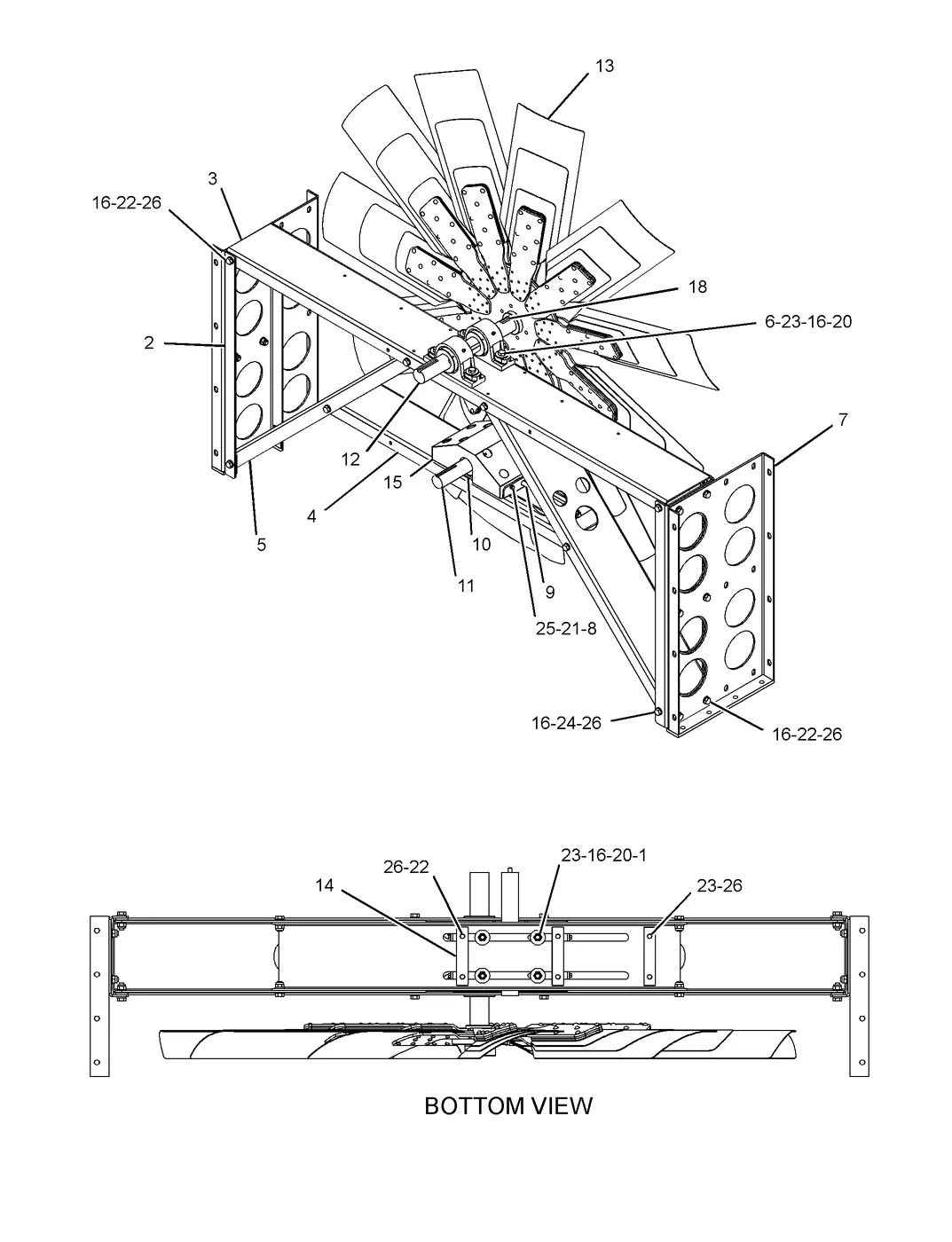 3516B · COOLING SYSTEM · 252-9877 CAT parts diagram