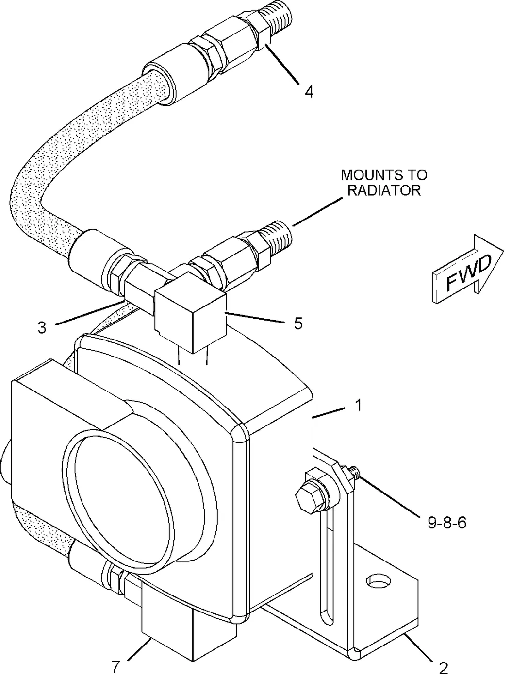 3516B · COOLING SYSTEM · 252-8801 CAT parts diagram