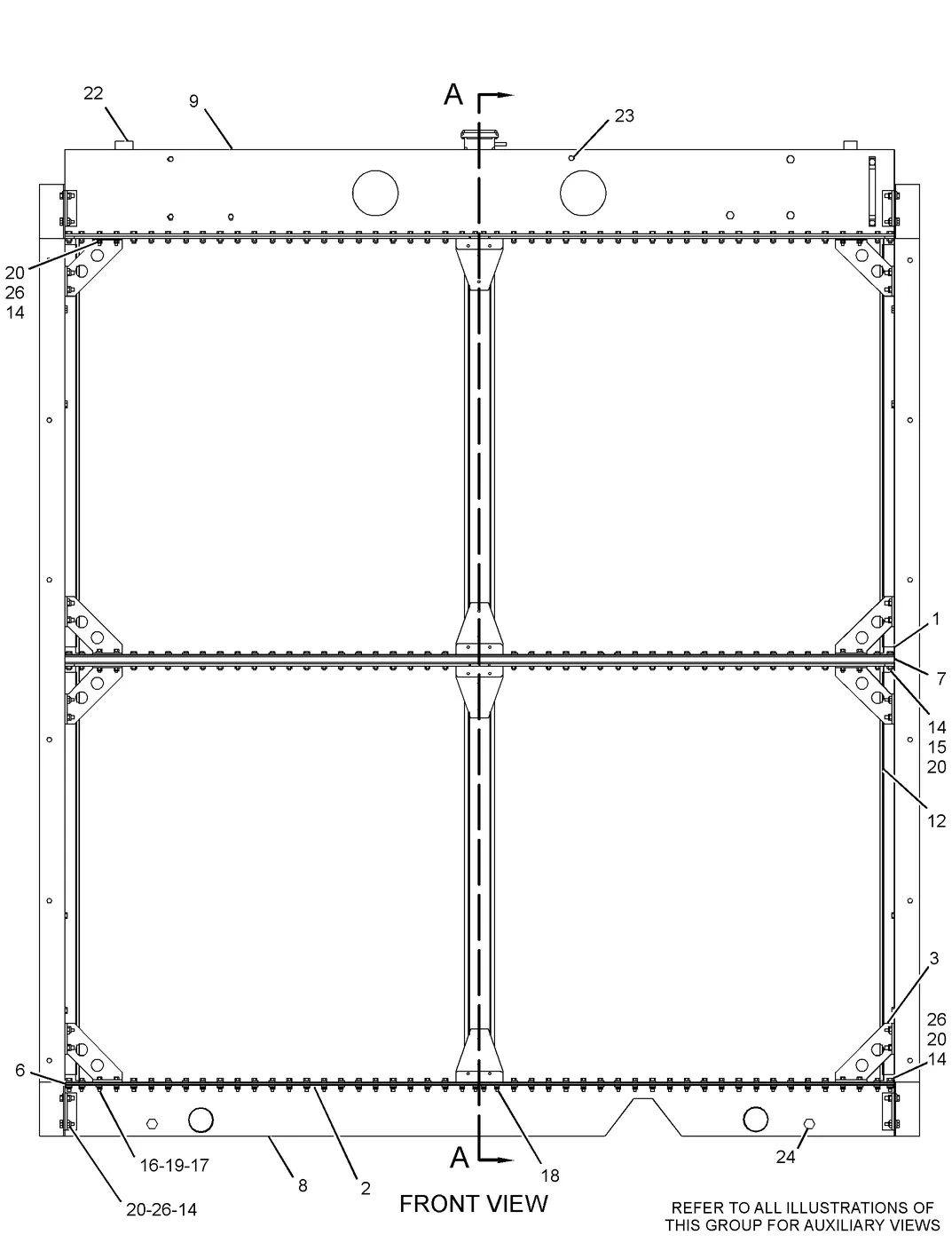 3516B · COOLING SYSTEM · 273-3811 CAT parts diagram