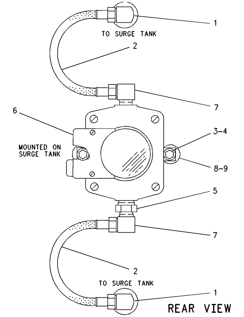 3516B · COOLING SYSTEM · 032-1268 CAT parts diagram