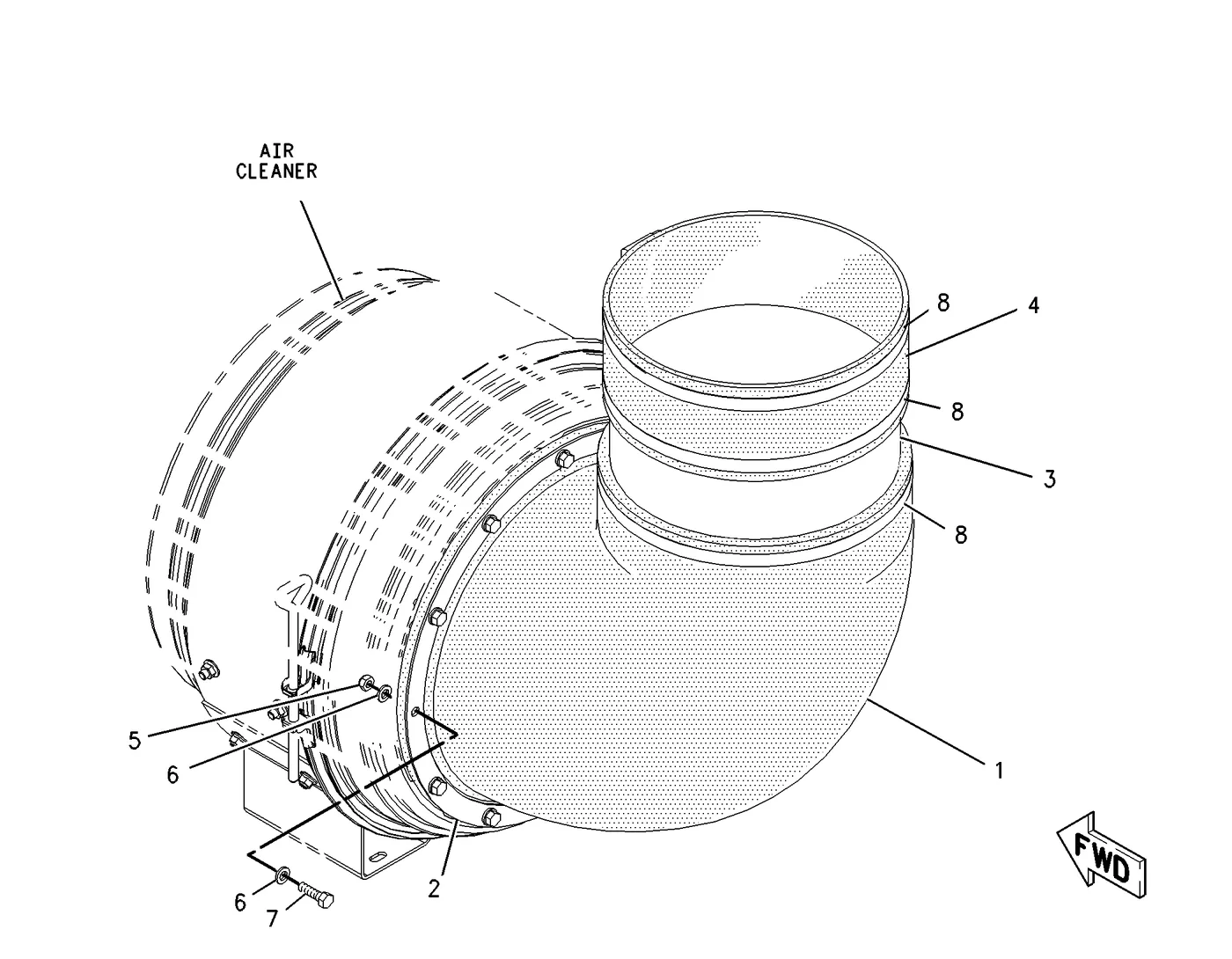 3516B · AIR INLET AND EXHAUST SYSTEM · 209-4453 CAT parts diagram